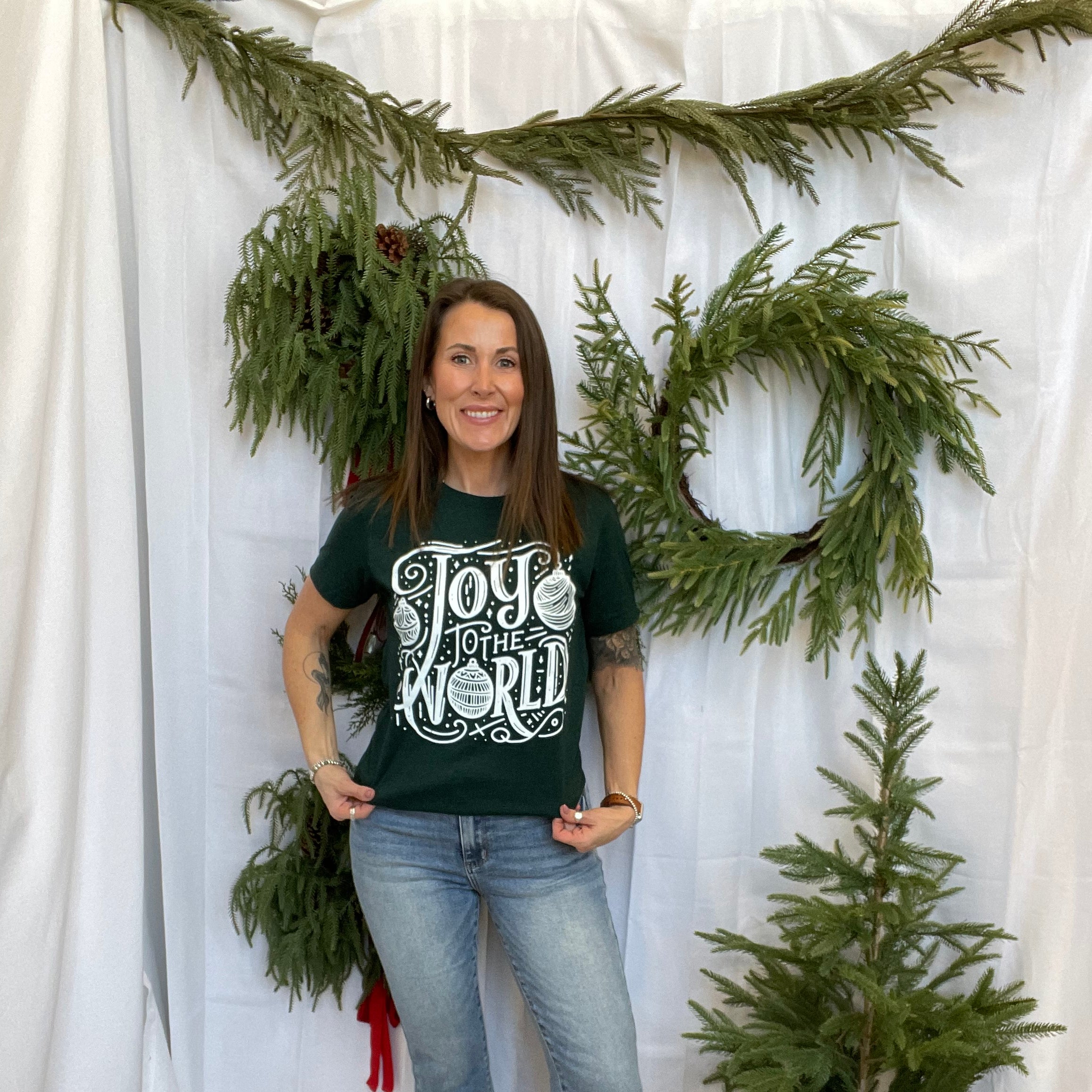 Joy To the World Tee-Final Sale-Graphic Tees-Summer Tees-The Silo Boutique, Women's Fashion Boutique Located in Warren and Grand Forks North Dakota