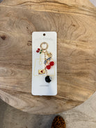 Retro Cherry 8-Ball Key Bag Chain-Keychains-Sensibling Corp.-The Silo Boutique, Women's Fashion Boutique Located in Warren and Grand Forks North Dakota