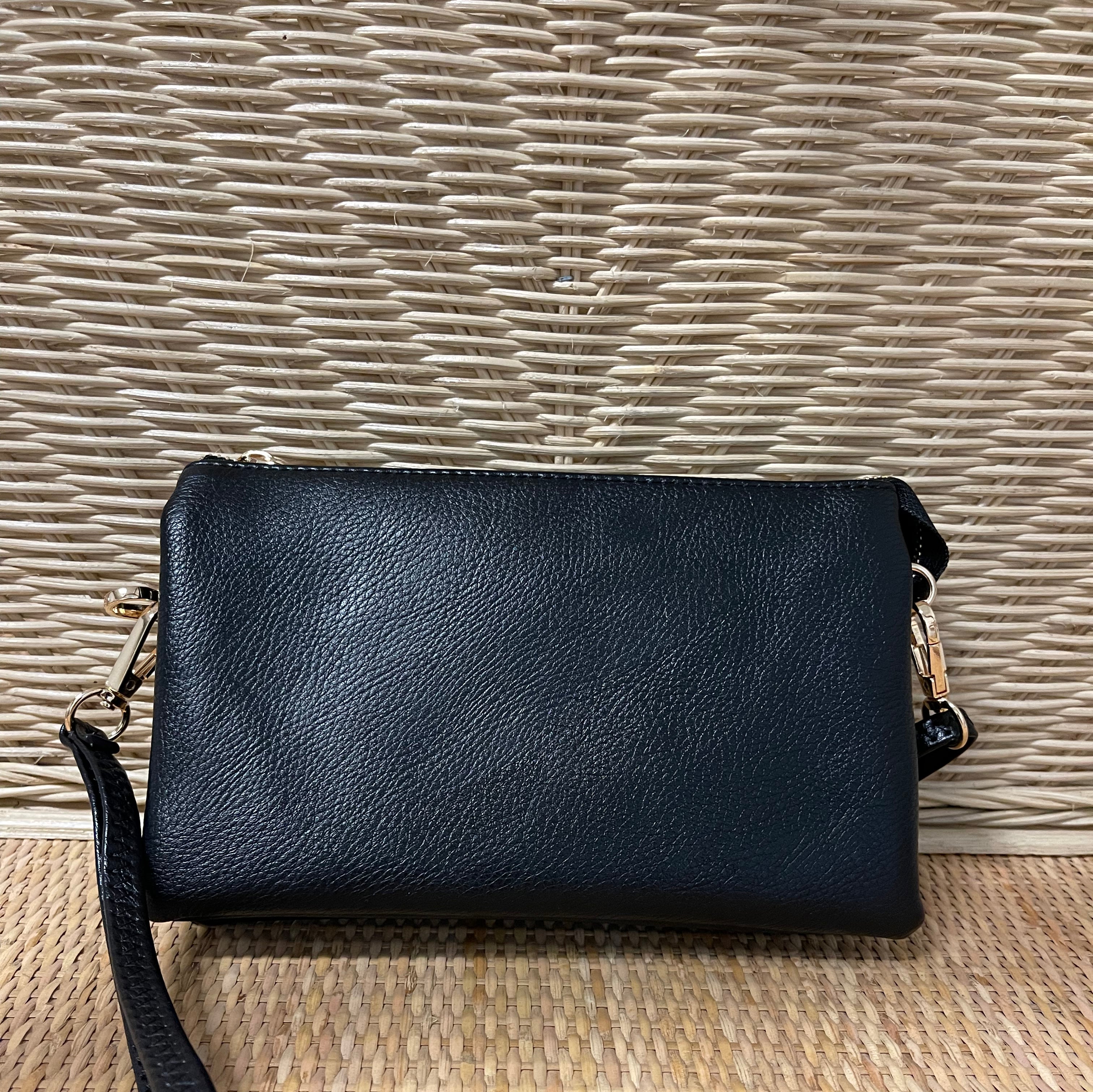 Riley 3 Compartment Crossbody/Wristlet-Crossbody Purses-Jen and Co-The Silo Boutique, Women's Fashion Boutique Located in Warren and Grand Forks North Dakota