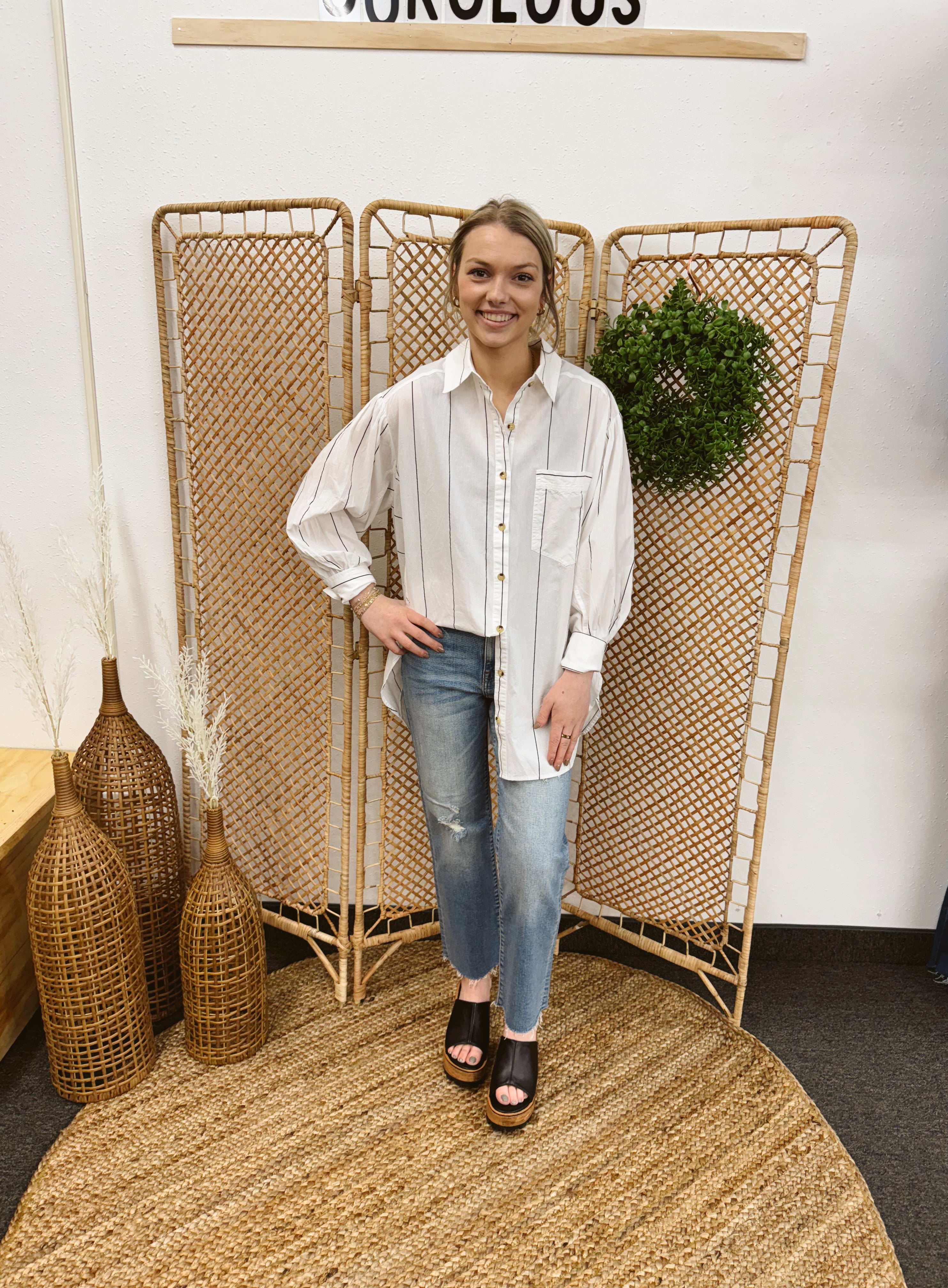 Soft Wash Striped Top-Long Sleeve Tops-eesome-The Silo Boutique, Women's Fashion Boutique Located in Warren and Grand Forks North Dakota
