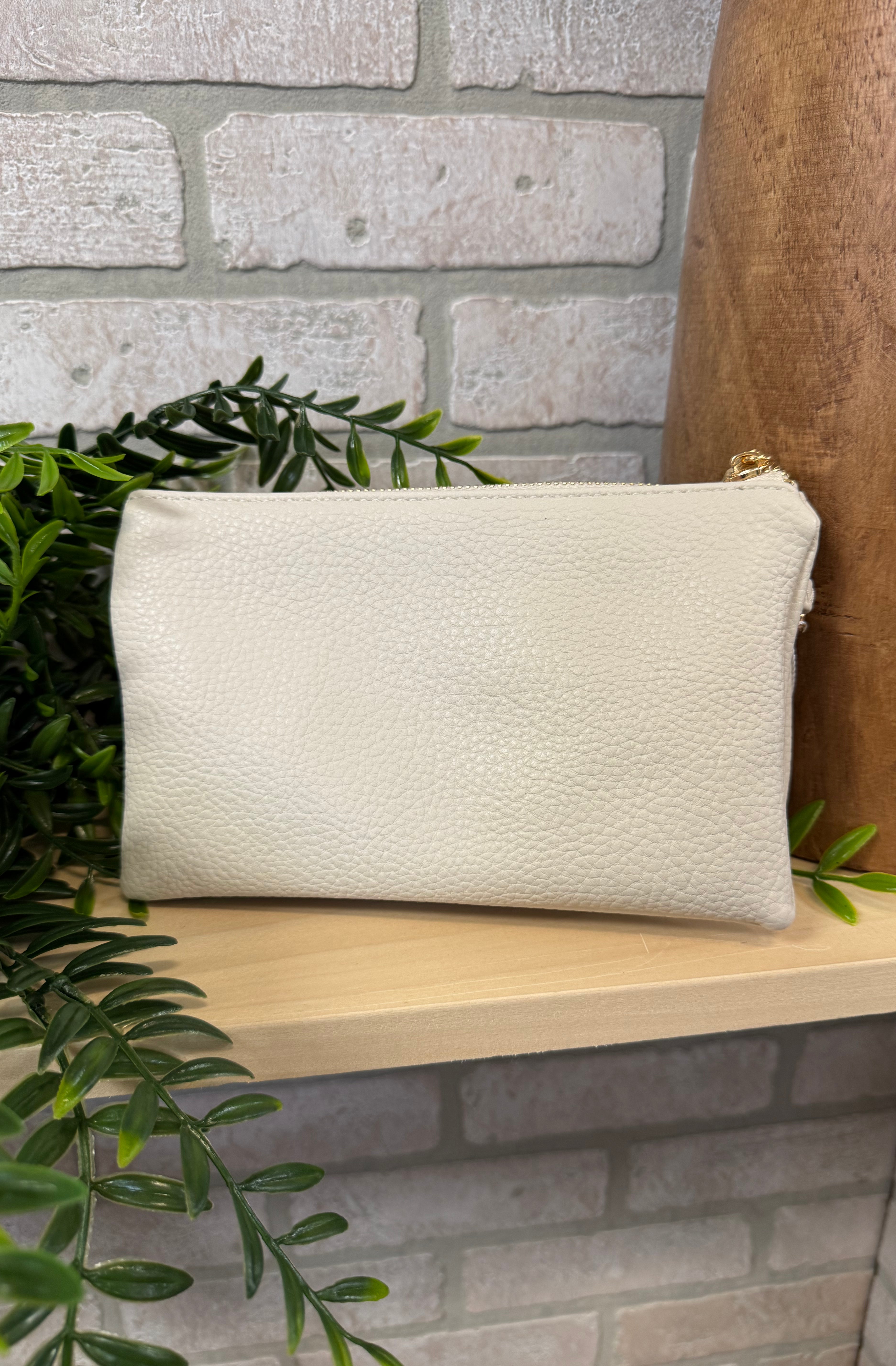 Riley 3 Compartment Crossbody/Wristlet-Crossbody Purses-Jen and Co-The Silo Boutique, Women's Fashion Boutique Located in Warren and Grand Forks North Dakota