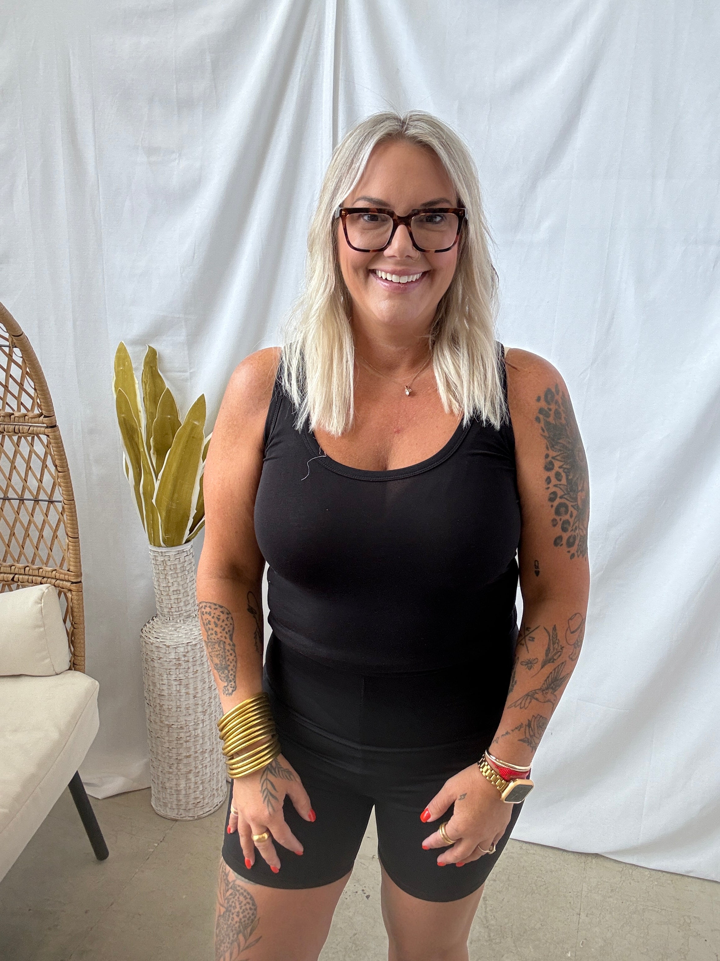 Mono Scoop Tank Top-Tank Tops-mono b-The Silo Boutique, Women's Fashion Boutique Located in Warren and Grand Forks North Dakota