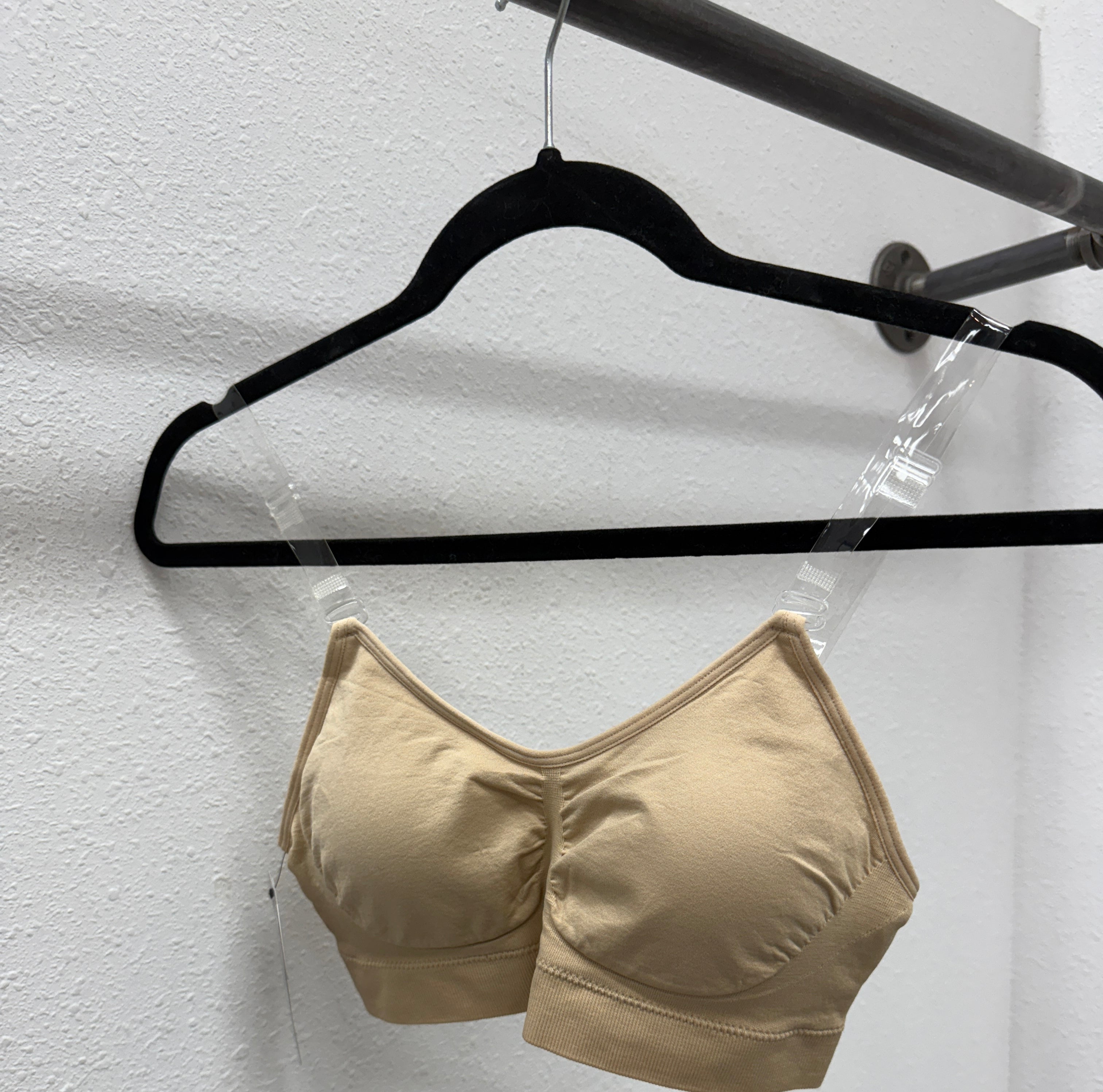 Strap Its Clear Strap Bra-Nude-Bralettes-strap its-The Silo Boutique, Women's Fashion Boutique Located in Warren and Grand Forks North Dakota