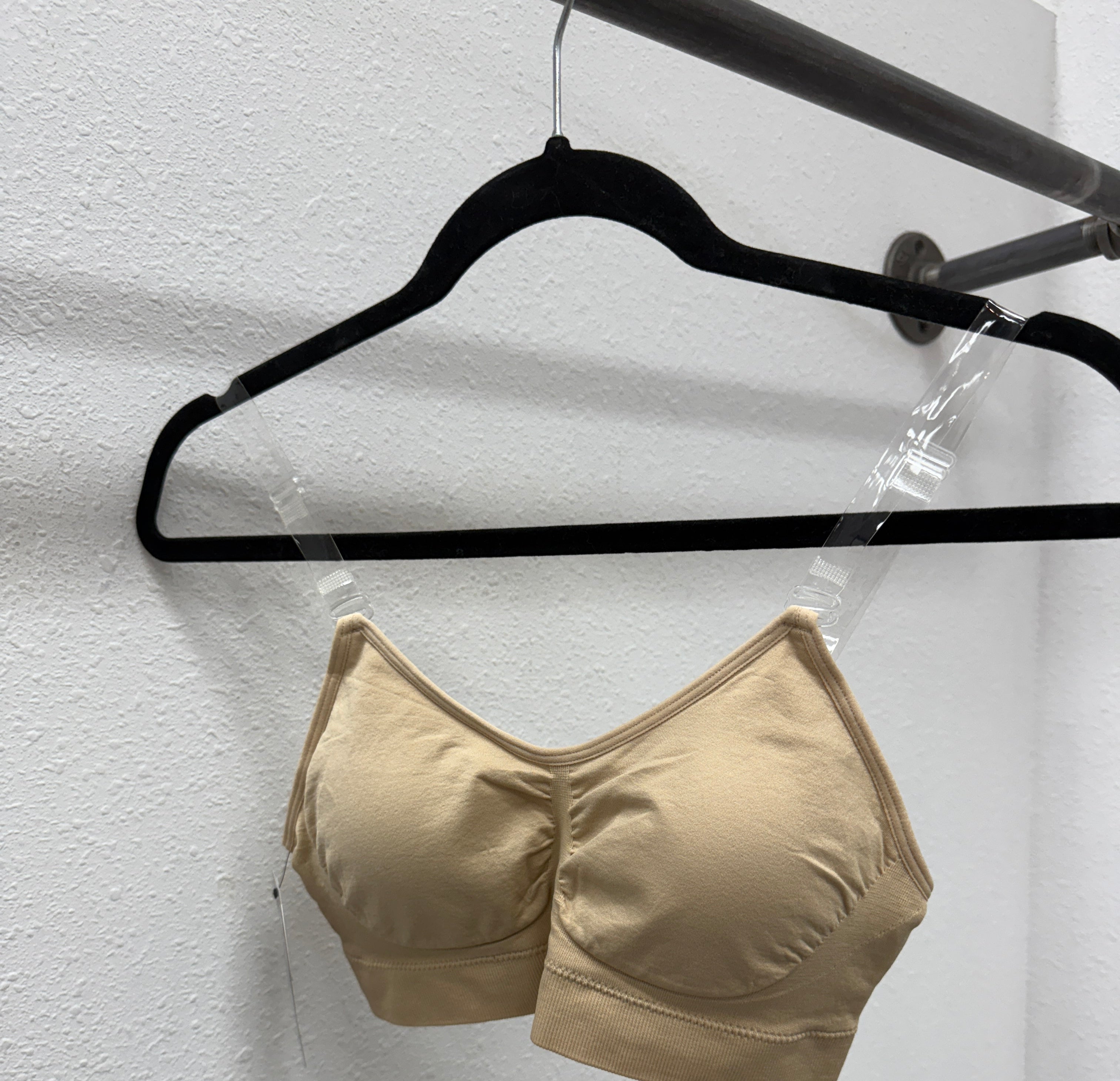 Strap Its Clear Strap Bra-Nude-Bralettes-strap its-The Silo Boutique, Women's Fashion Boutique Located in Warren and Grand Forks North Dakota