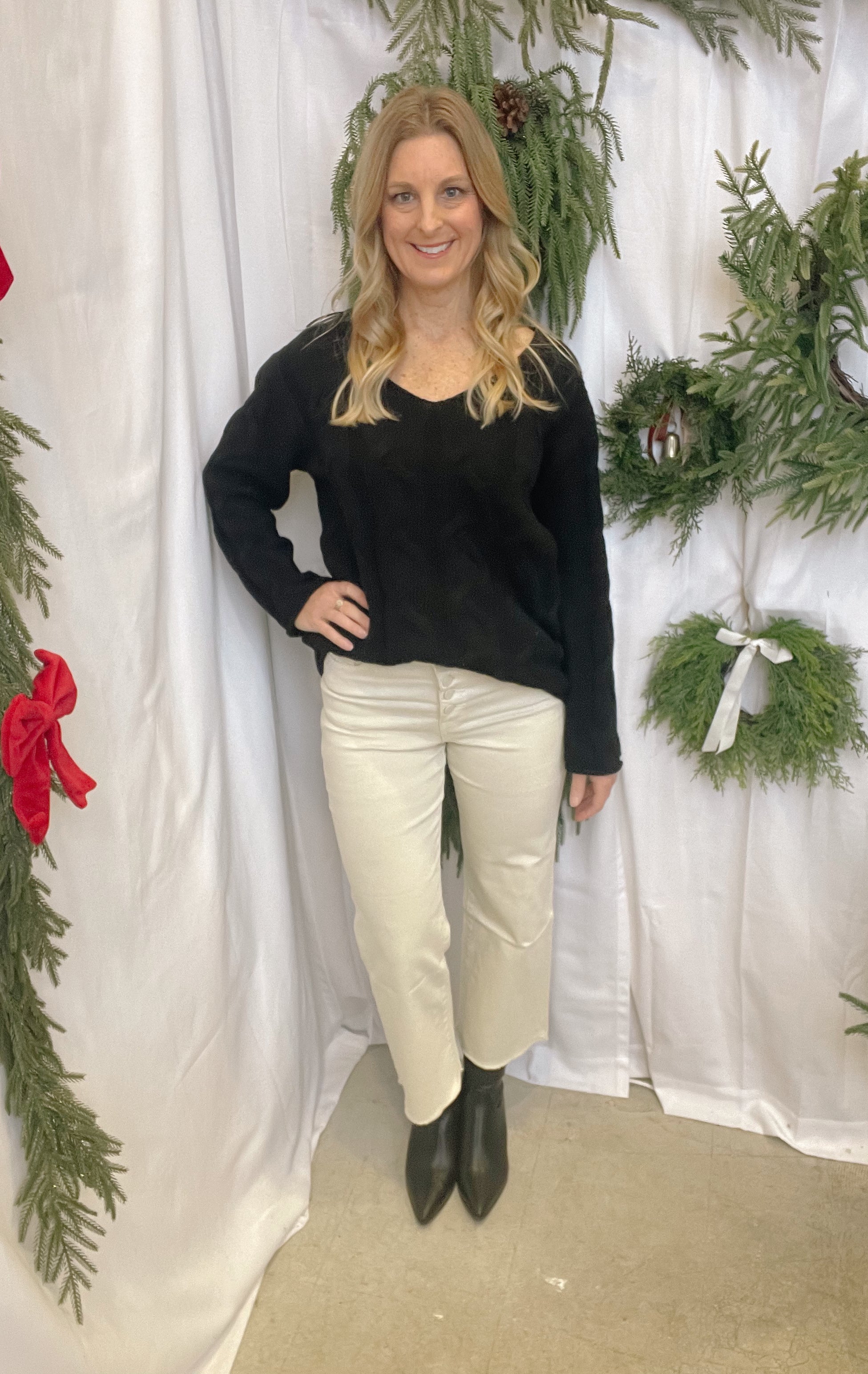 Mica Whitecap Chromatic Crop Jean-Jeans-mica-The Silo Boutique, Women's Fashion Boutique Located in Warren and Grand Forks North Dakota