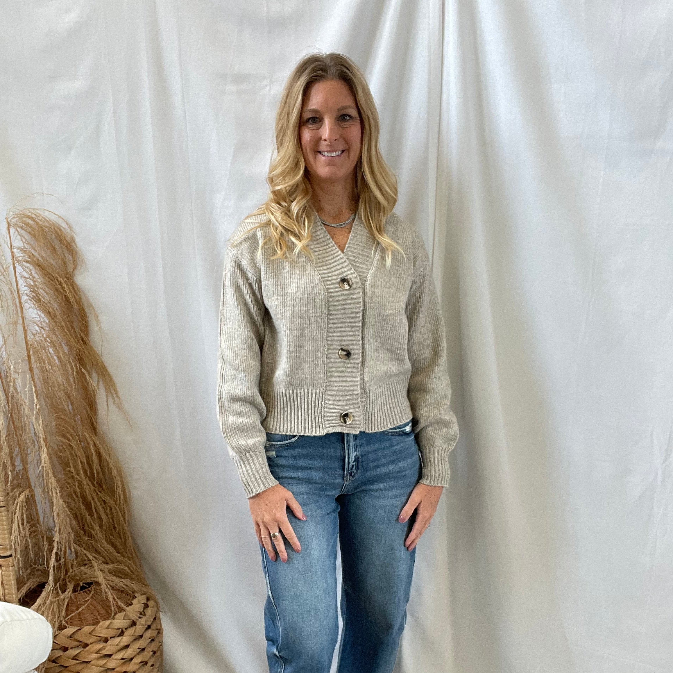 Zen Button Down Cardigan-Mocha-Cardigans-zenana-The Silo Boutique, Women's Fashion Boutique Located in Warren and Grand Forks North Dakota