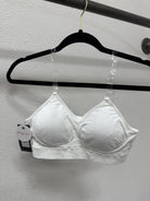 Strap Its Clear Strap Bra-White-Bralettes-strap its-The Silo Boutique, Women's Fashion Boutique Located in Warren and Grand Forks North Dakota