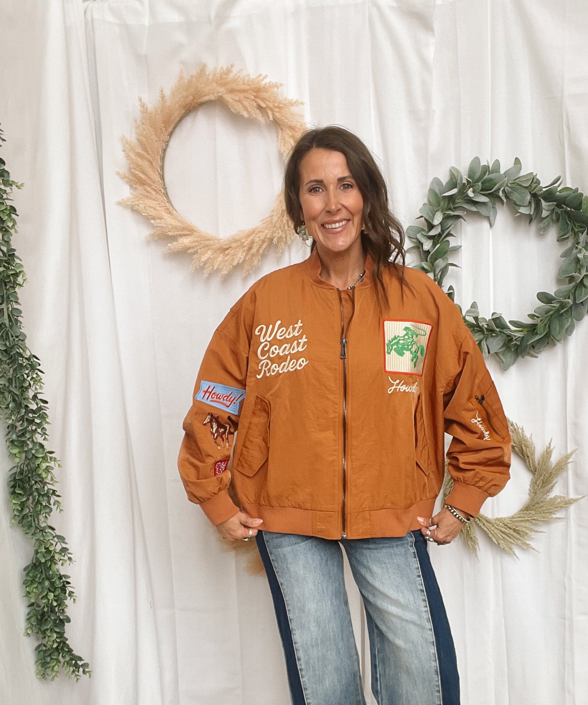 Rust Rodeo Jacket-Coats & Jackets-davi-The Silo Boutique, Women's Fashion Boutique Located in Warren and Grand Forks North Dakota
