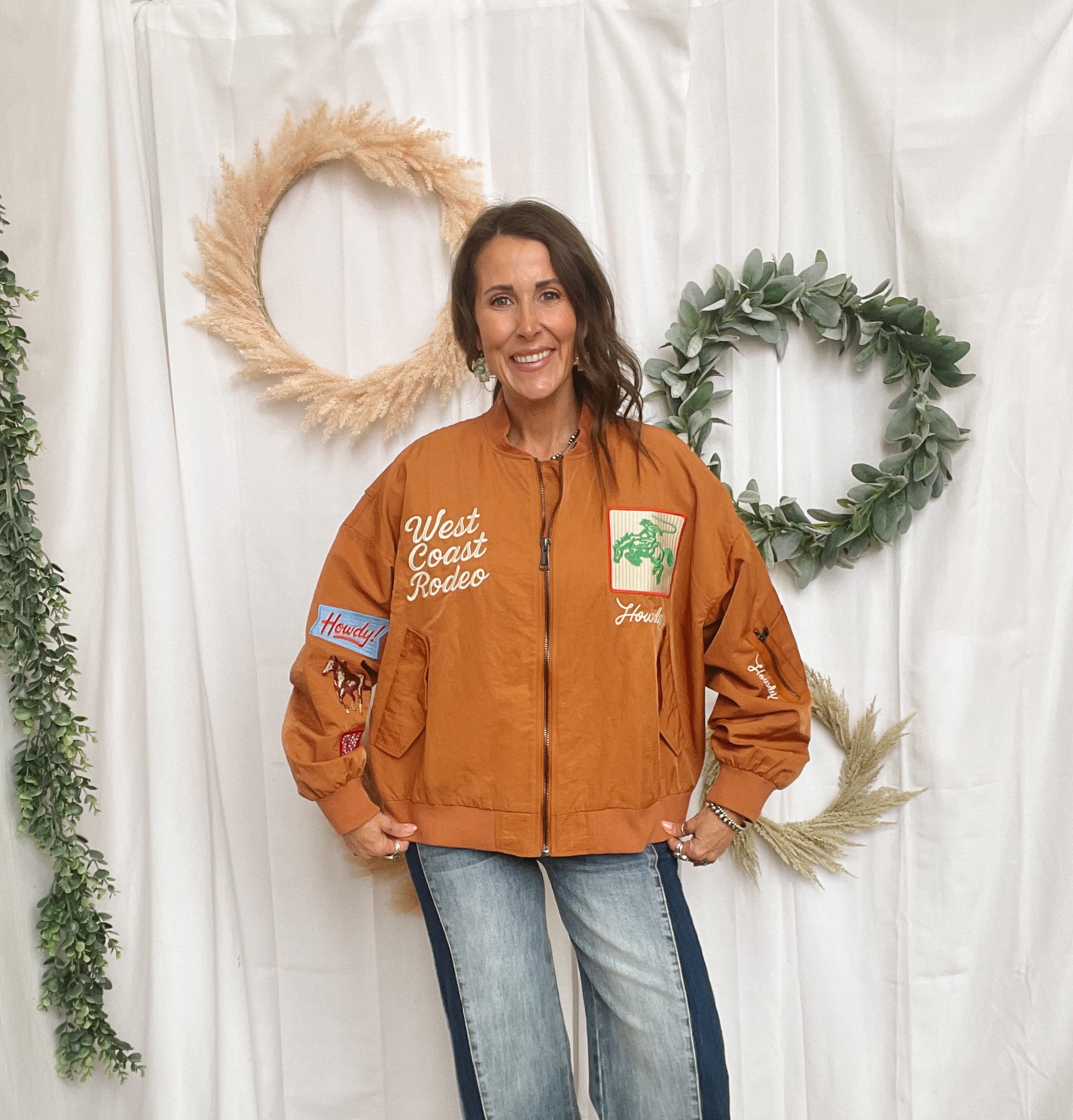 Rust Rodeo Jacket-Coats & Jackets-davi-The Silo Boutique, Women's Fashion Boutique Located in Warren and Grand Forks North Dakota