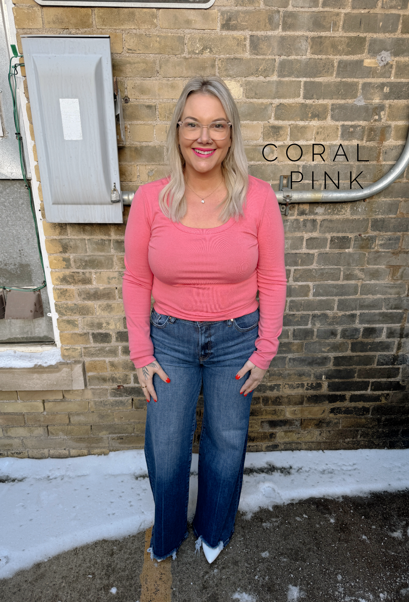 Be Cool Scoop Basic Long Sleeve Top-Long Sleeve Tops-be cool-The Silo Boutique, Women's Fashion Boutique Located in Warren and Grand Forks North Dakota