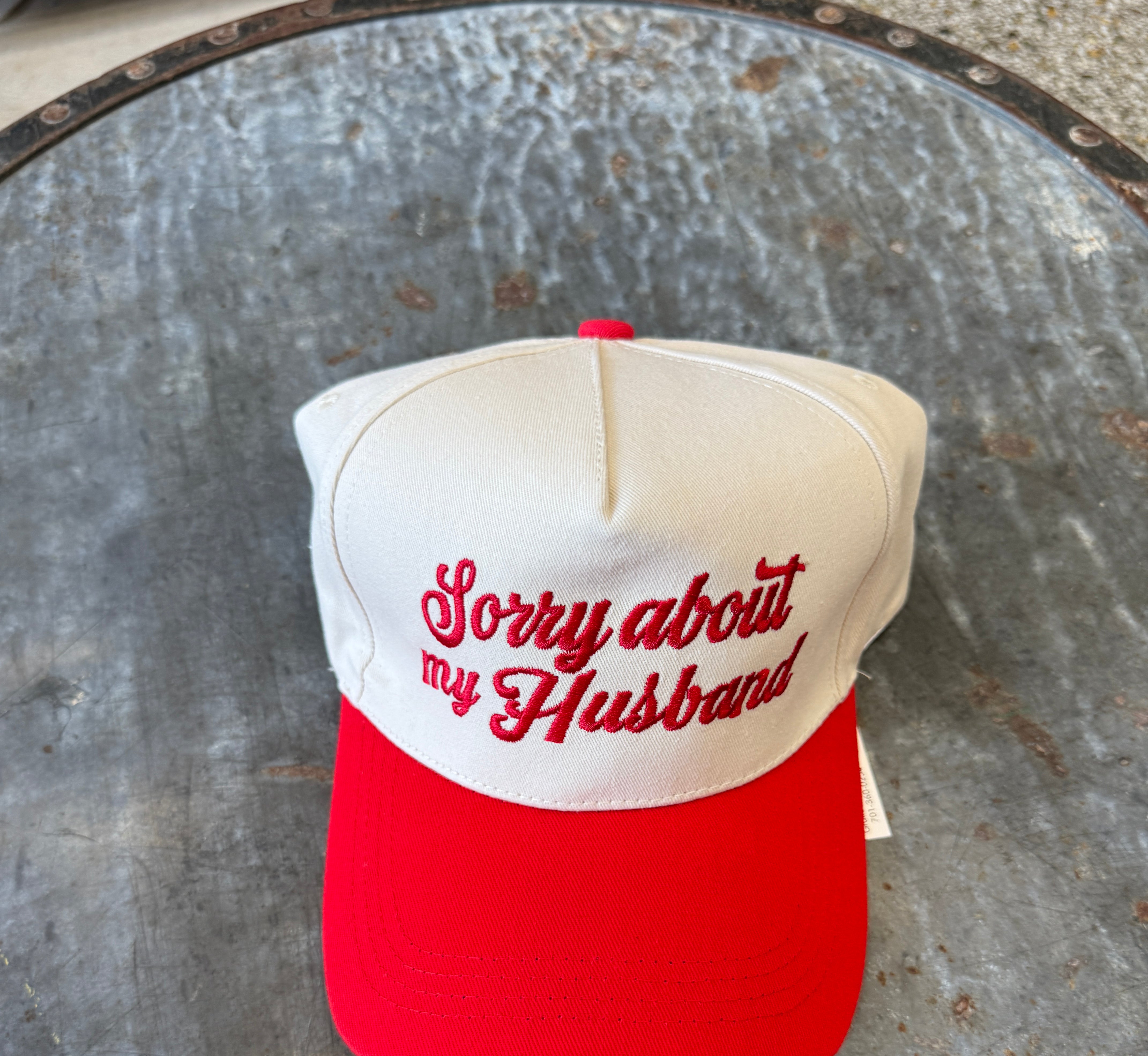 Sorry About My Husband Hat-Hats-Zenana-The Silo Boutique, Women's Fashion Boutique Located in Warren and Grand Forks North Dakota