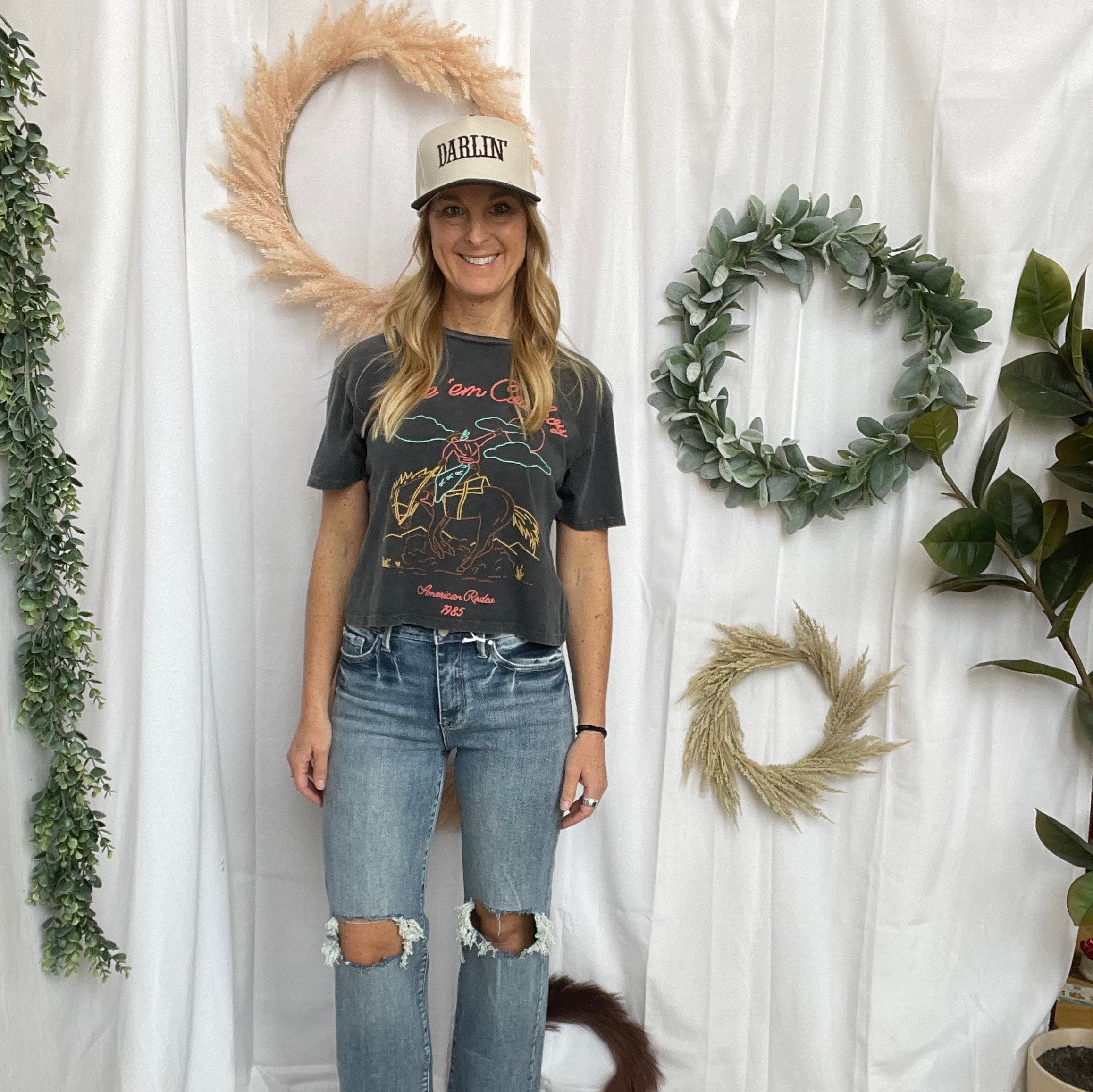 Petra Destroyed Wide Leg Jeans-Jeans-petra-The Silo Boutique, Women's Fashion Boutique Located in Warren and Grand Forks North Dakota