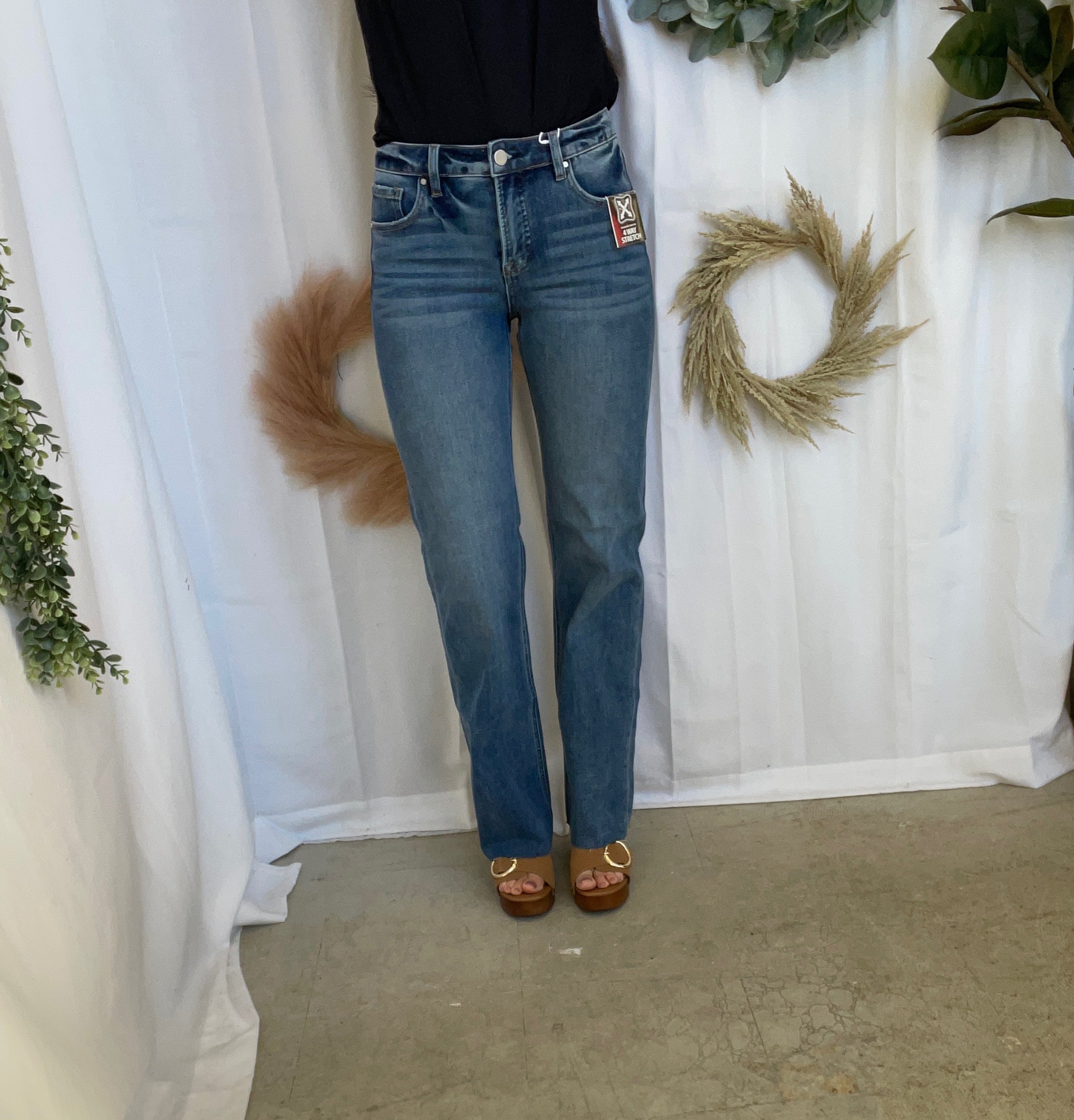 Risen TC Straight Jeans-Jeans-risen-The Silo Boutique, Women's Fashion Boutique Located in Warren and Grand Forks North Dakota