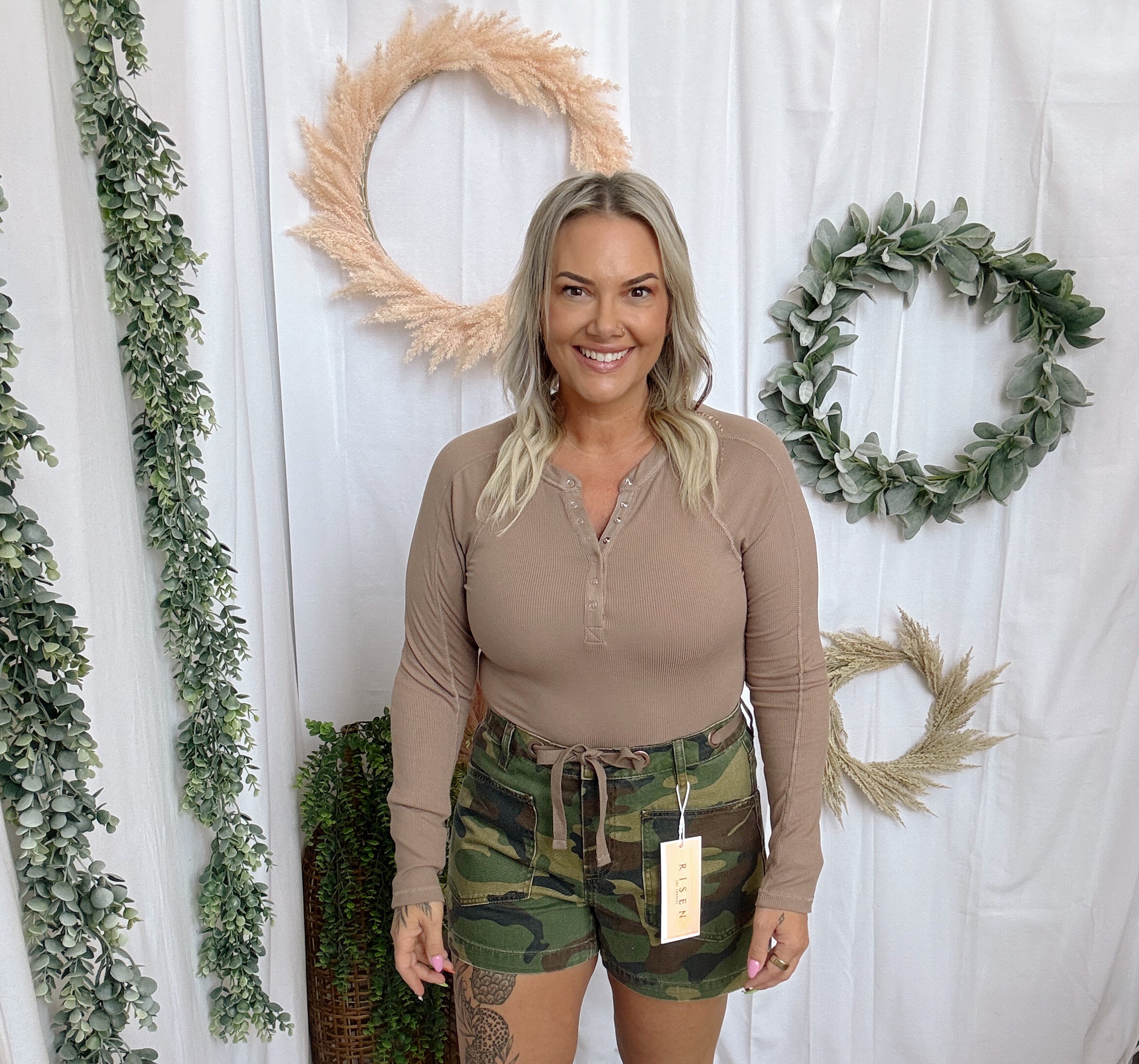 Mono B Essential Henley Top-Long Sleeve Tops-mono b-The Silo Boutique, Women's Fashion Boutique Located in Warren and Grand Forks North Dakota