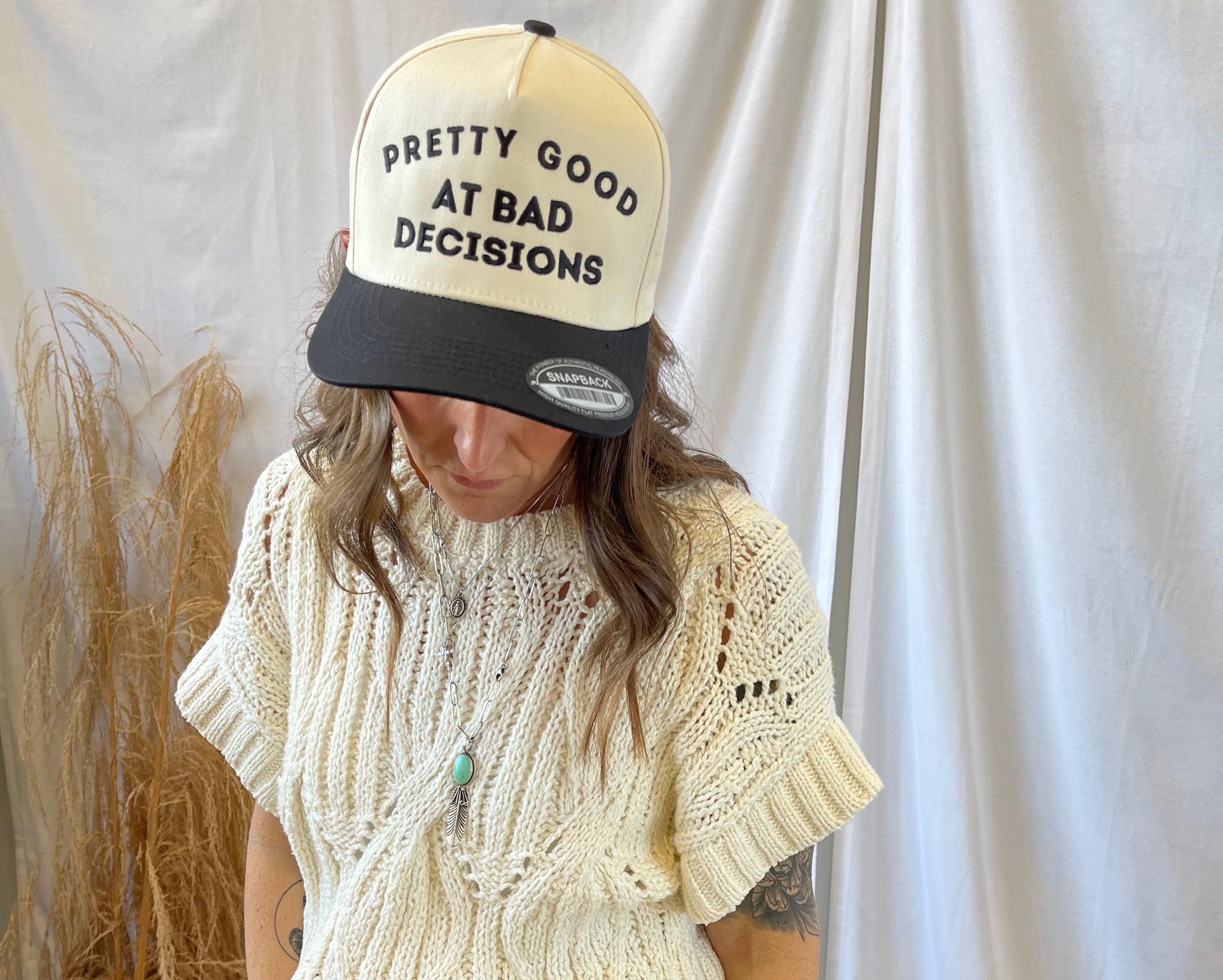 Bad Decisions Hat-Hats-Summer Tees-The Silo Boutique, Women's Fashion Boutique Located in Warren and Grand Forks North Dakota