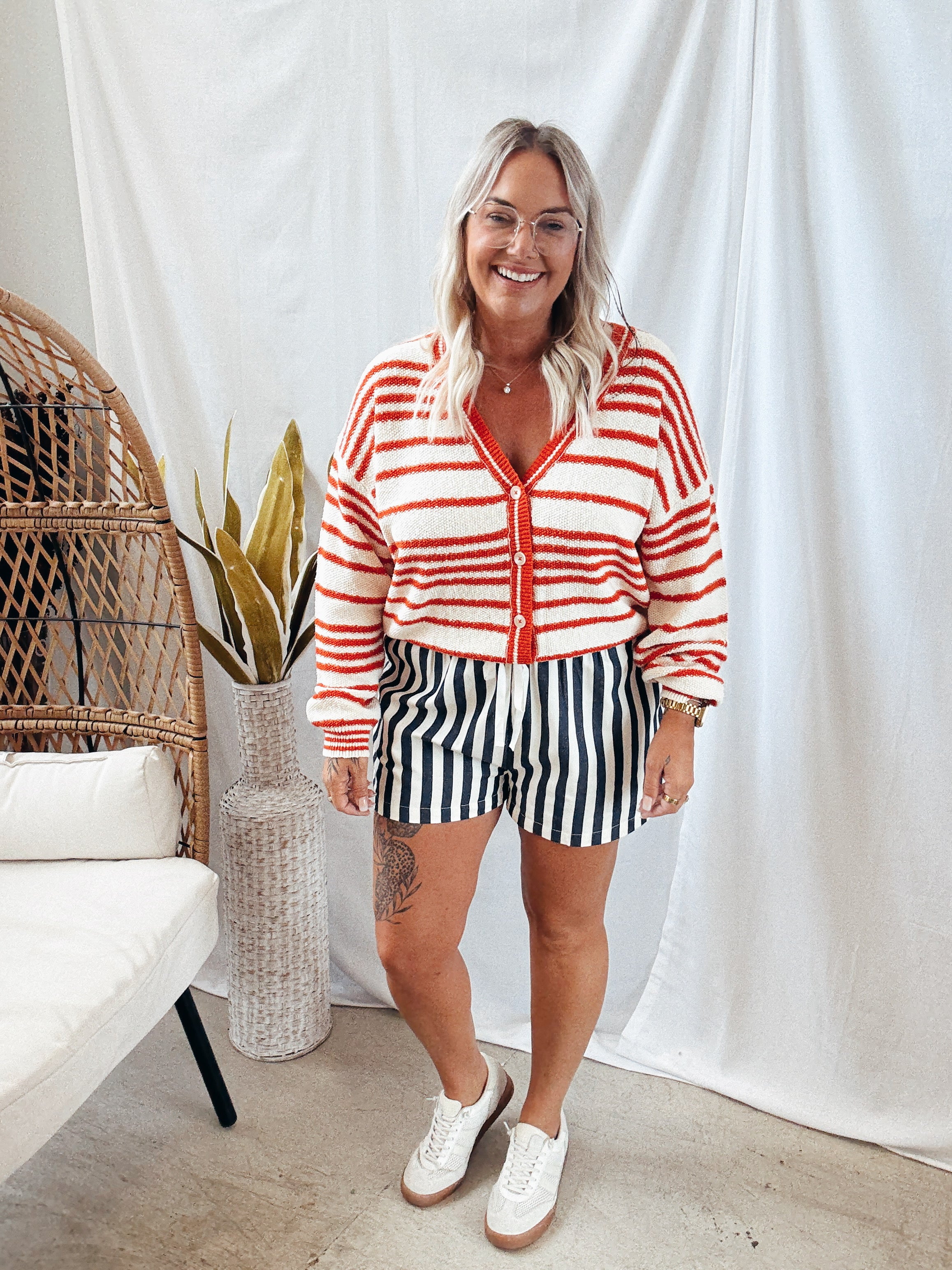 Alder Red Cardigan-Cardigans-by together-The Silo Boutique, Women's Fashion Boutique Located in Warren and Grand Forks North Dakota