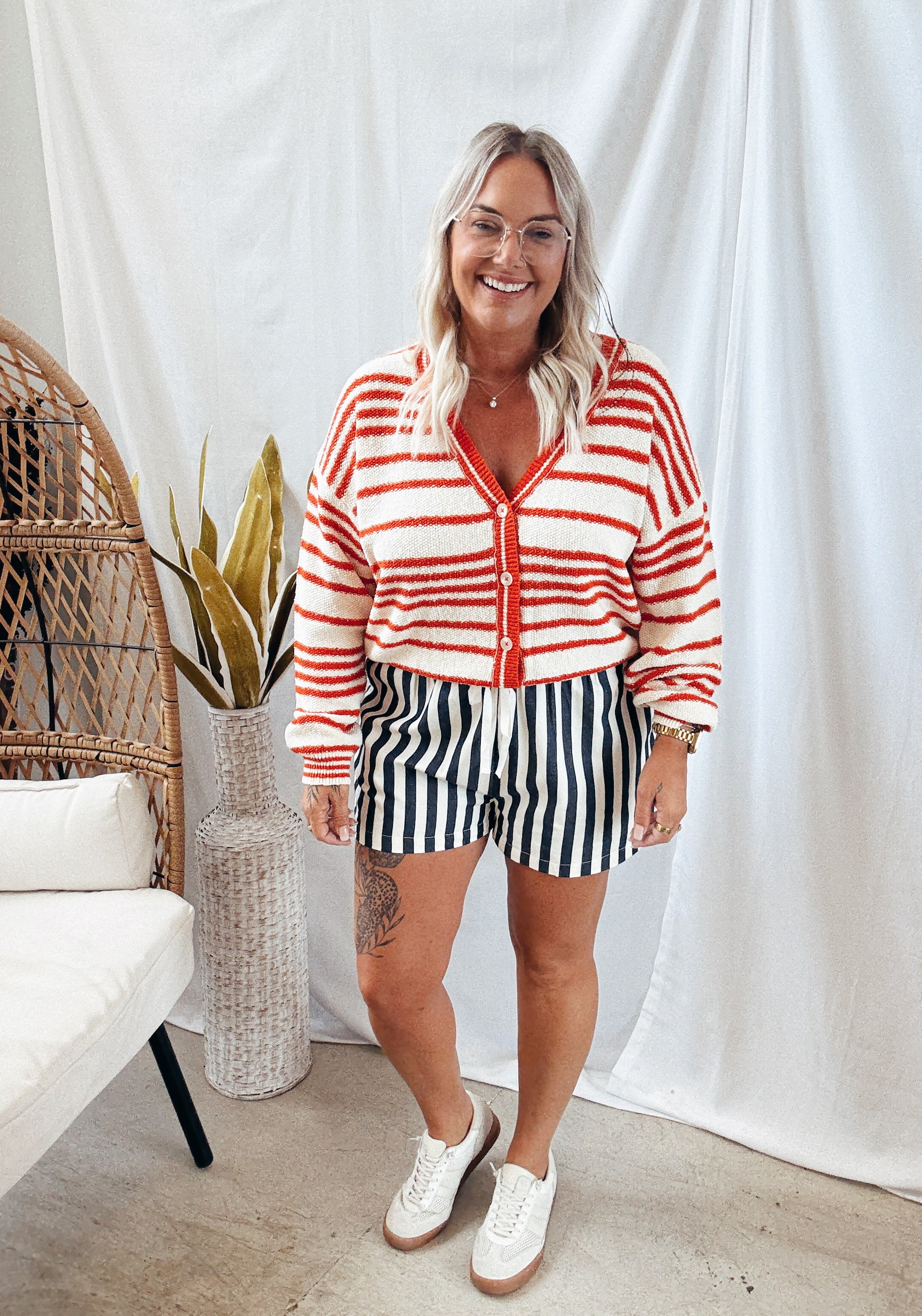 Alder Red Cardigan-Cardigans-by together-The Silo Boutique, Women's Fashion Boutique Located in Warren and Grand Forks North Dakota