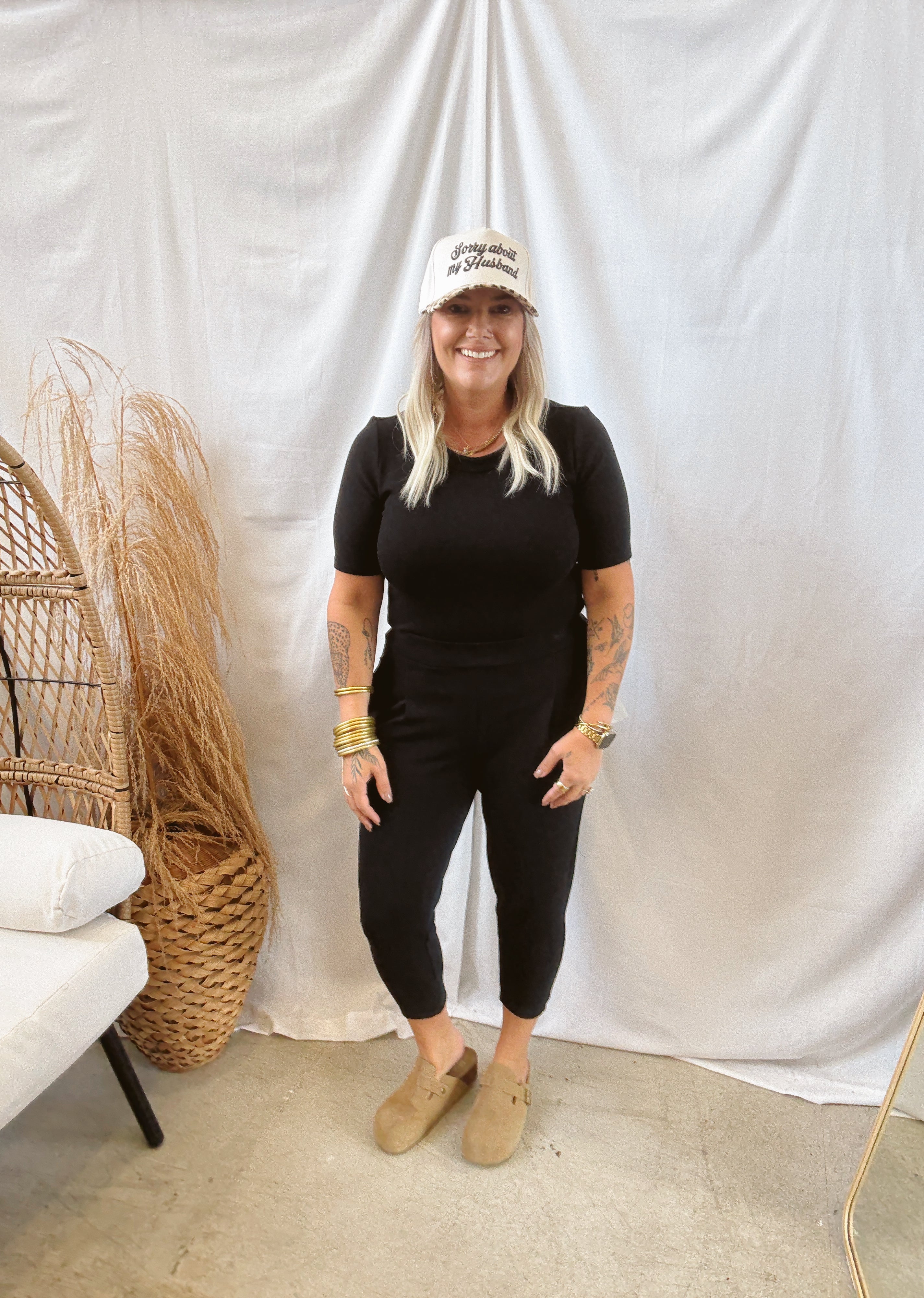 Be Cool Soft Short Sleeve Crew Top-Black-Short Sleeve Tops-be cool-The Silo Boutique, Women's Fashion Boutique Located in Warren and Grand Forks North Dakota