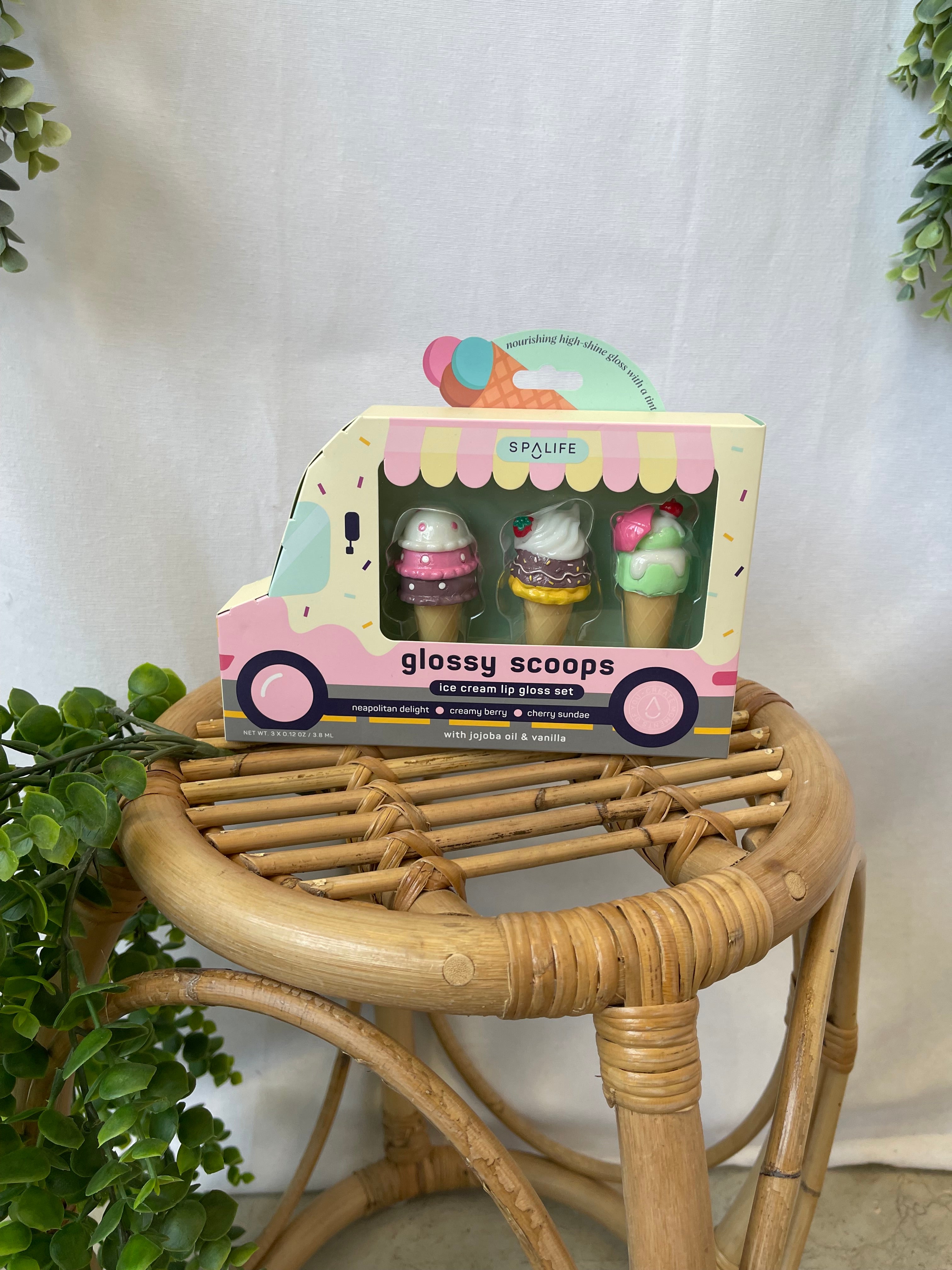 Scoops Ice Cream Lip Gloss Set-lip balm-faire-The Silo Boutique, Women's Fashion Boutique Located in Warren and Grand Forks North Dakota