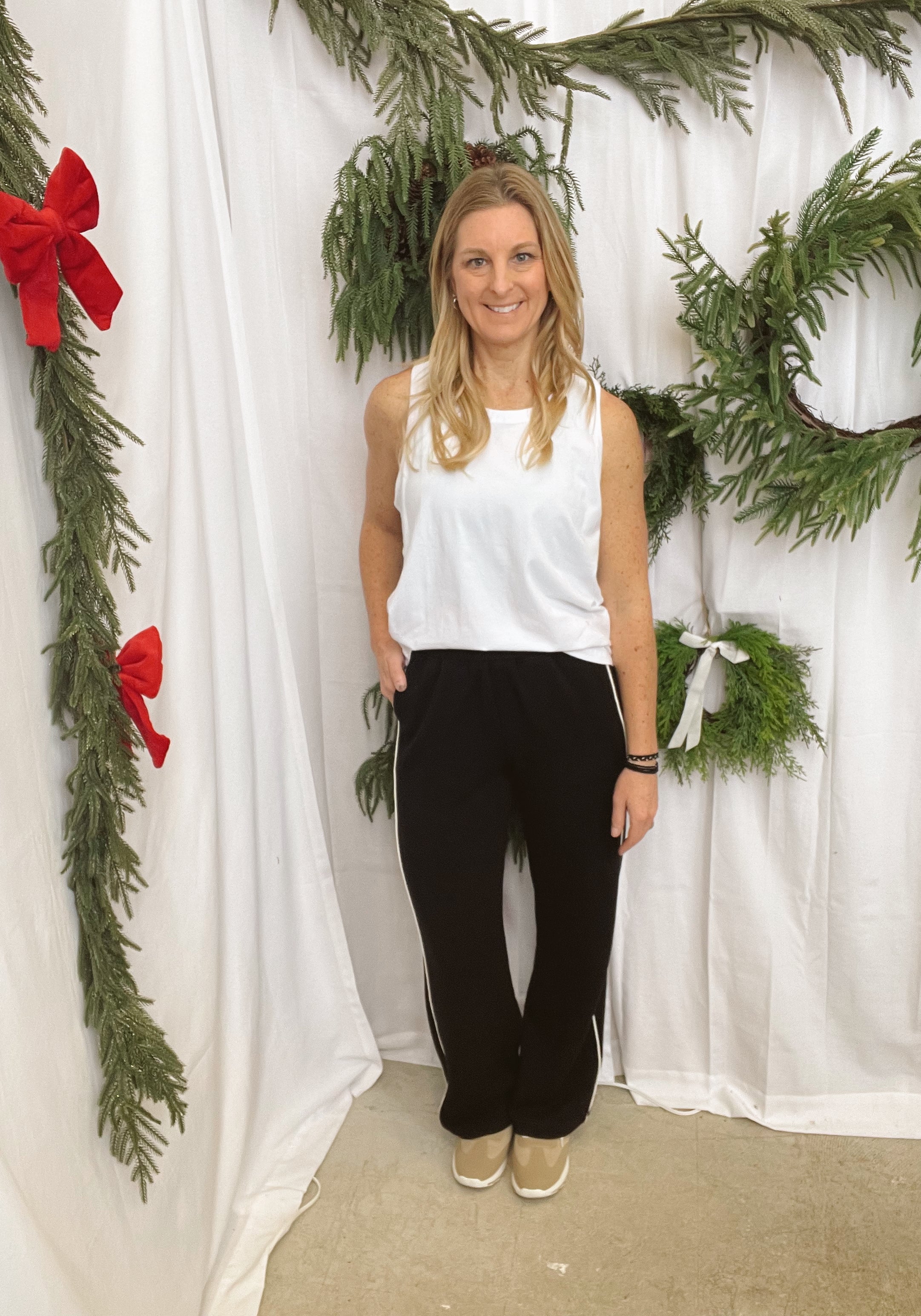 Mono B Tank Top-White-Tank Tops-mono b-The Silo Boutique, Women's Fashion Boutique Located in Warren and Grand Forks North Dakota