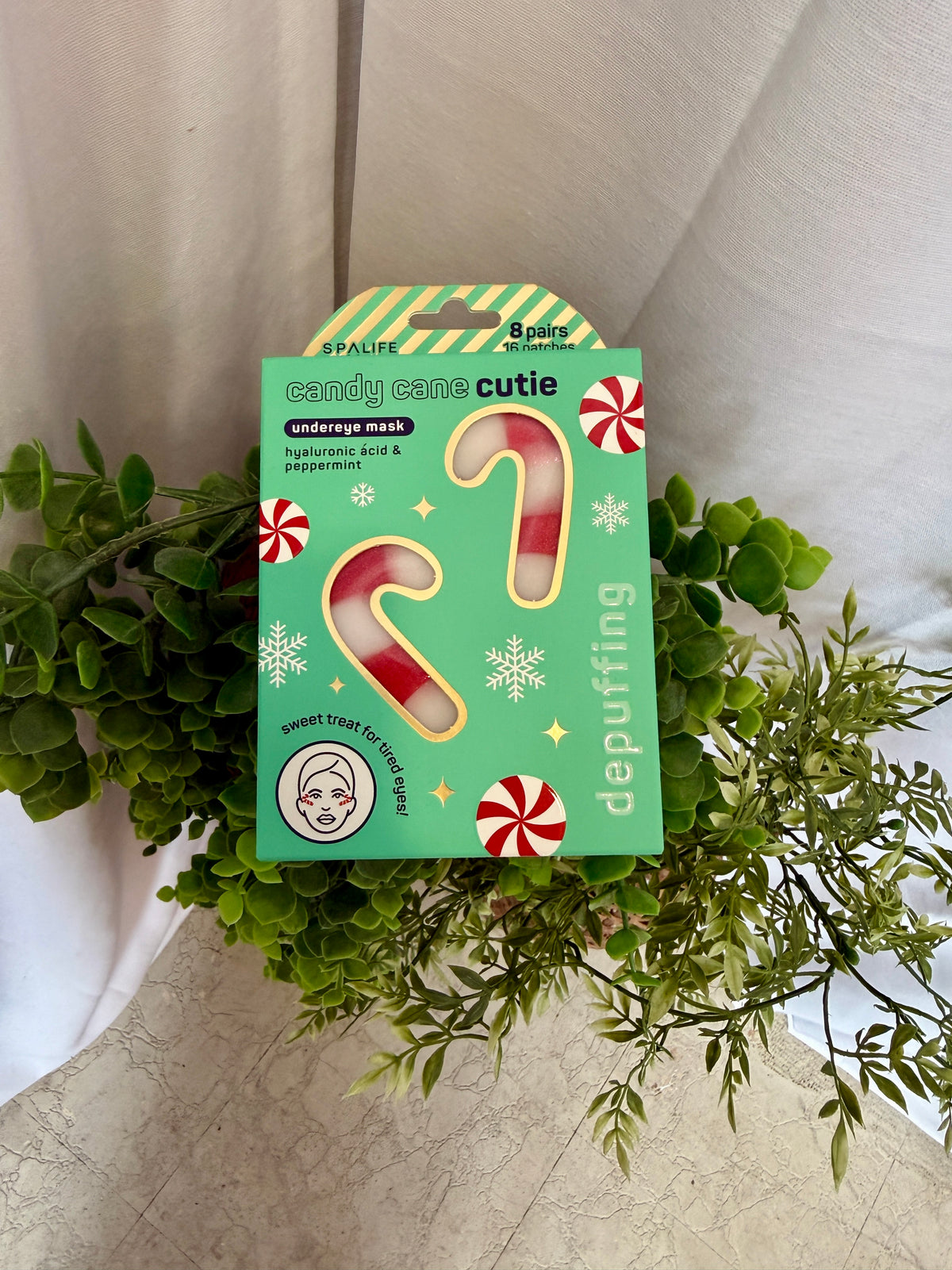 Candy Cane Eye Patch-Beauty-spa life-The Silo Boutique, Women's Fashion Boutique Located in Warren and Grand Forks North Dakota