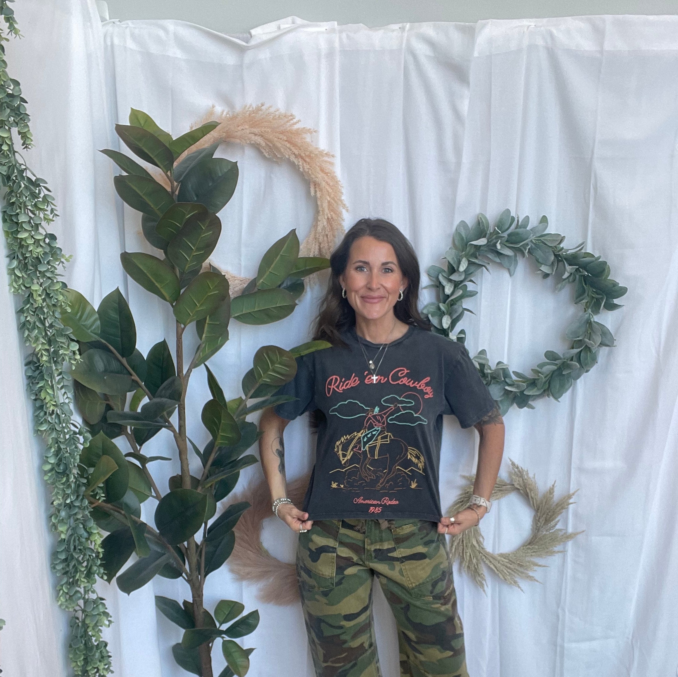 Puff Ride Em Graphic Tee-Final Sale-Graphic Tees-zutter-The Silo Boutique, Women's Fashion Boutique Located in Warren and Grand Forks North Dakota