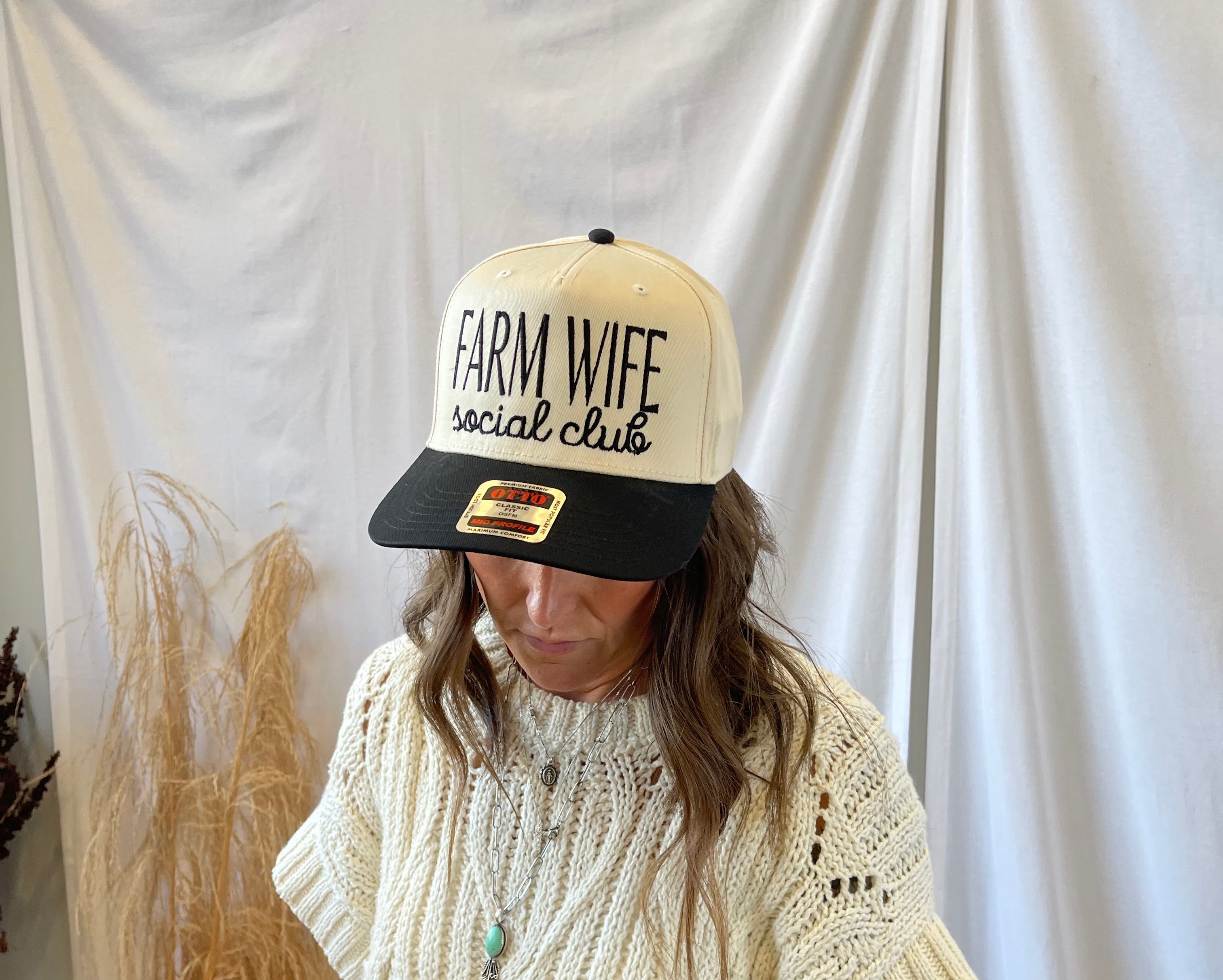 Farm Wife Social Club Hat-Hats-p&d-The Silo Boutique, Women's Fashion Boutique Located in Warren and Grand Forks North Dakota