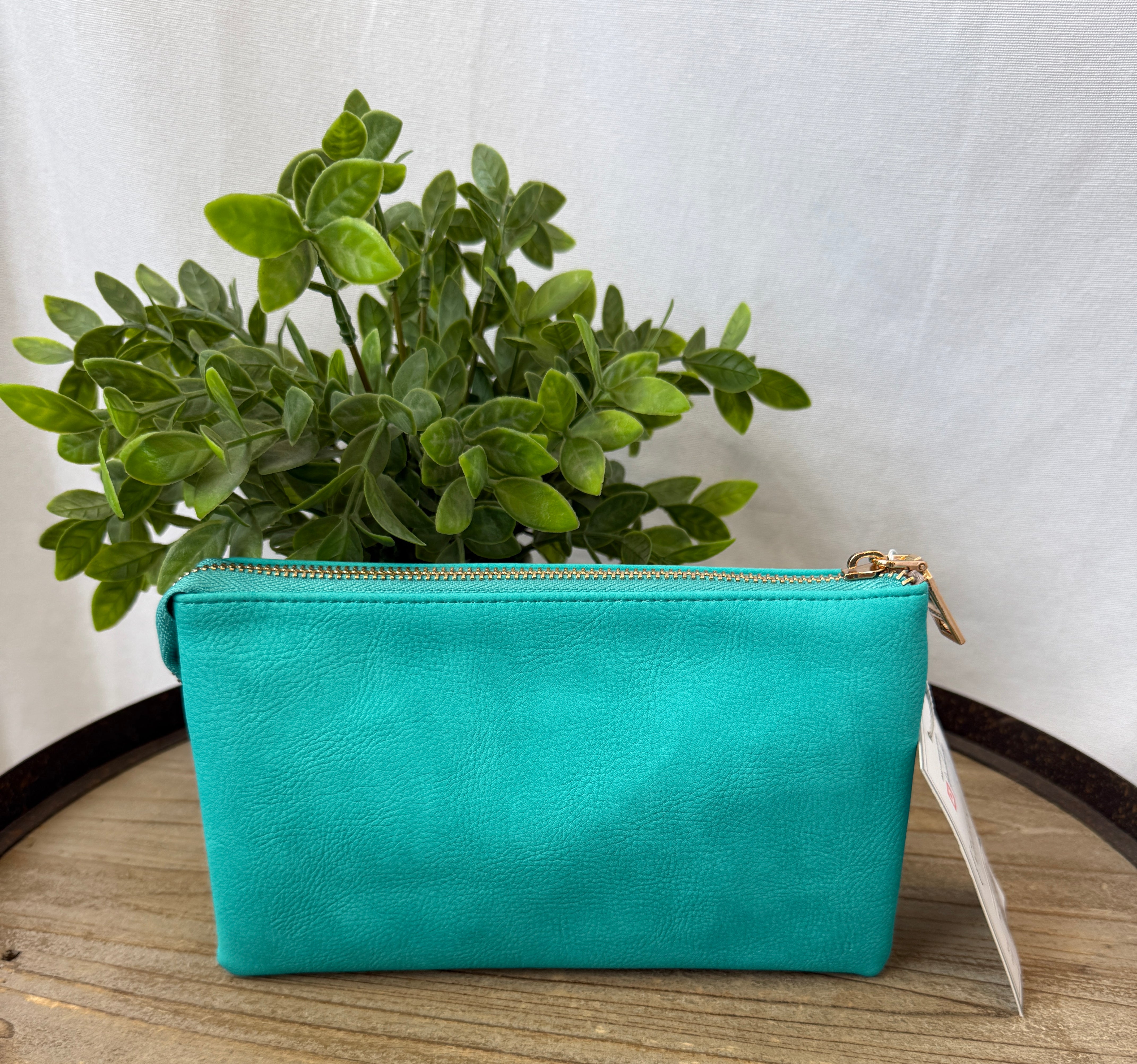 Riley 3 Compartment Crossbody/Wristlet-Crossbody Purses-Jen and Co-The Silo Boutique, Women's Fashion Boutique Located in Warren and Grand Forks North Dakota