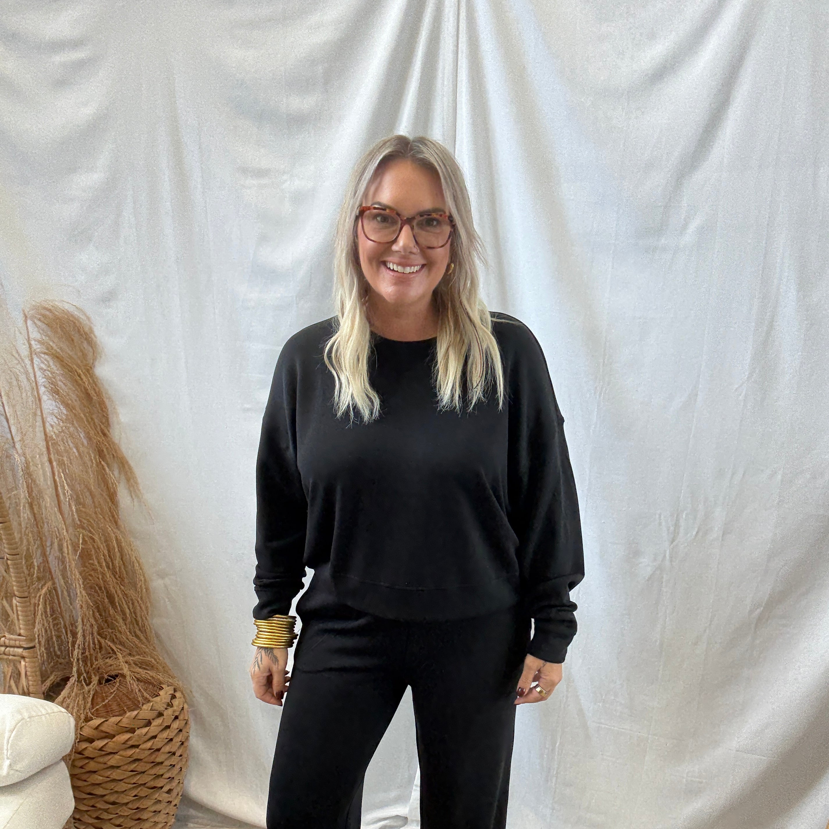 Mono B Laguna Wide Leg Pants-Black-Pants-mono b-The Silo Boutique, Women's Fashion Boutique Located in Warren and Grand Forks North Dakota