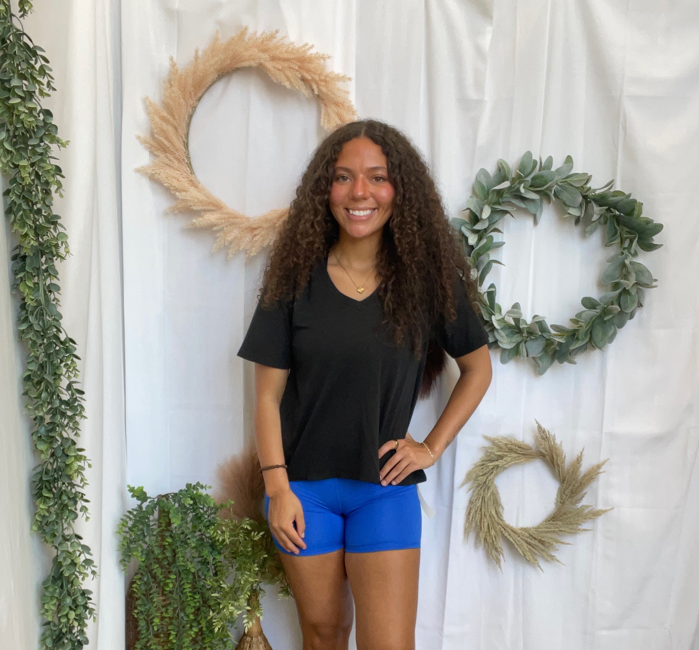 Mono B Venice Biker Short-Royal-Shorts-mono b-The Silo Boutique, Women's Fashion Boutique Located in Warren and Grand Forks North Dakota