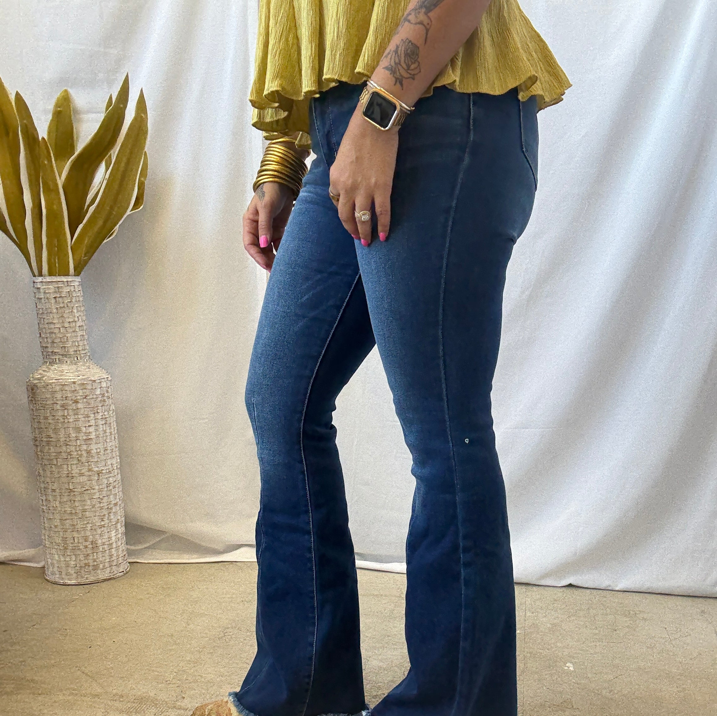 KanCan Out West Flare Jeans-Final Sale-Jeans-Kancan-The Silo Boutique, Women's Fashion Boutique Located in Warren and Grand Forks North Dakota