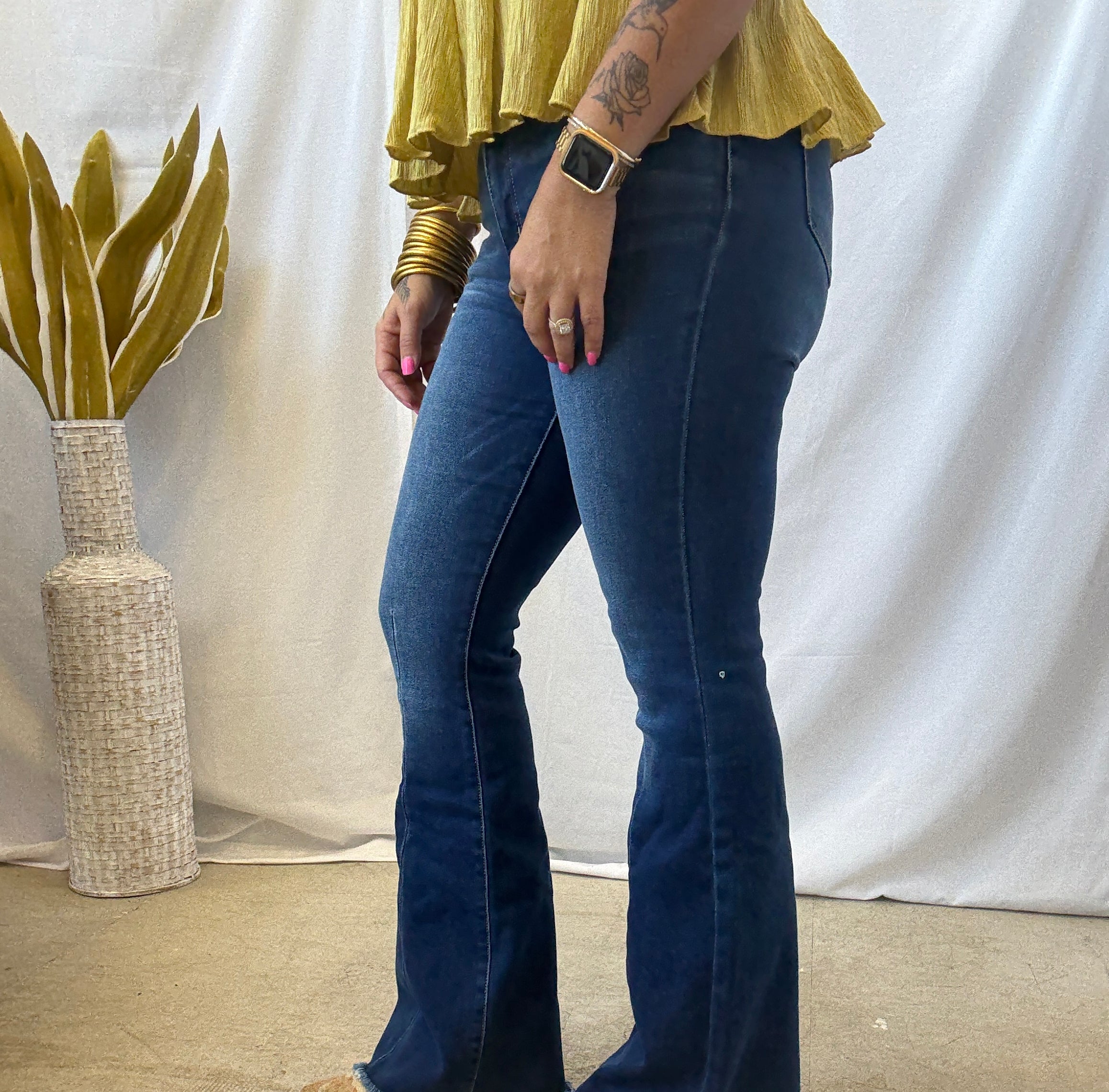KanCan Out West Flare Jeans-Final Sale-Jeans-Kancan-The Silo Boutique, Women's Fashion Boutique Located in Warren and Grand Forks North Dakota
