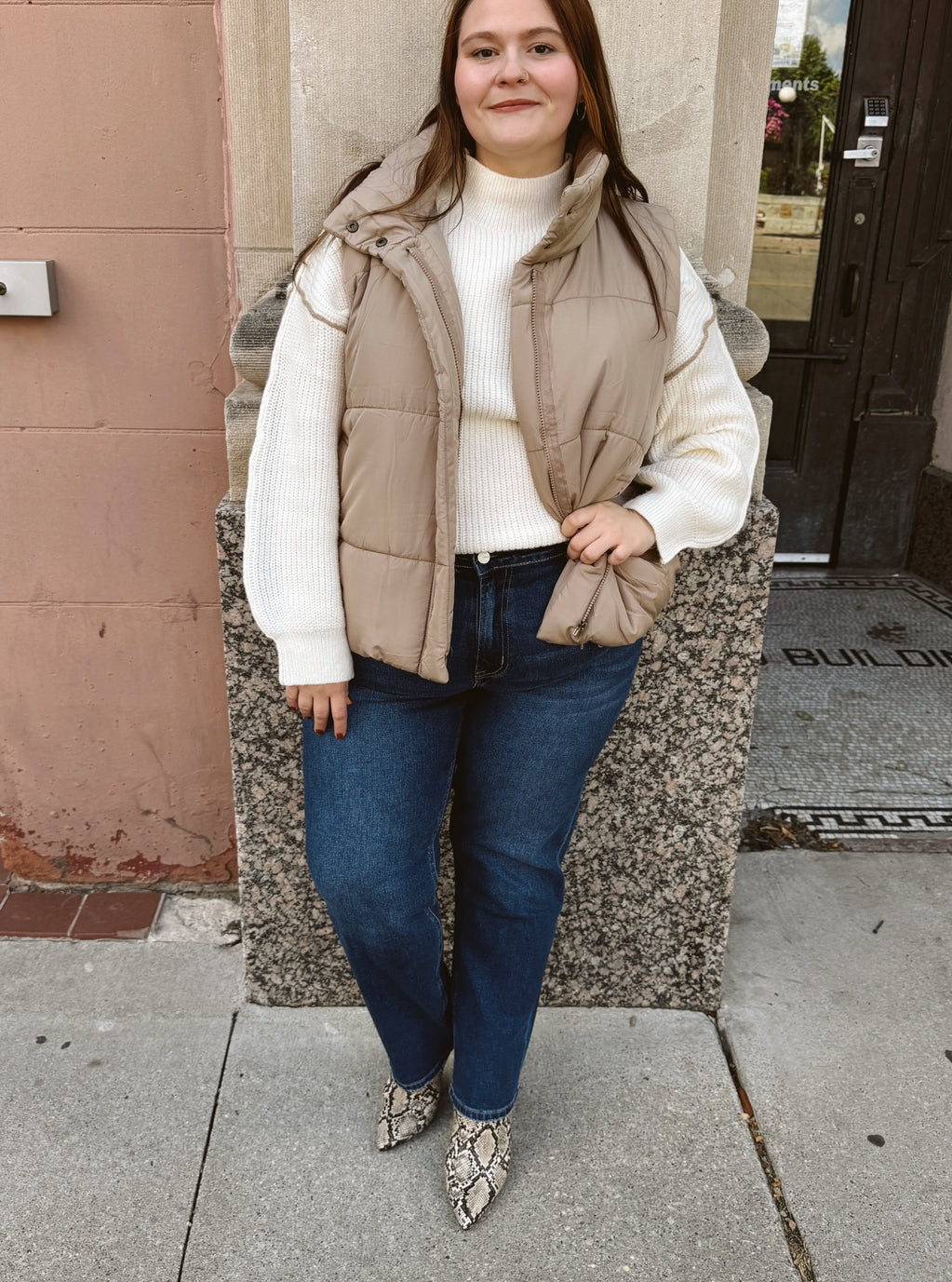 Mica Monfil High Waist Wedge Jeans-Jeans-mica-The Silo Boutique, Women's Fashion Boutique Located in Warren and Grand Forks North Dakota