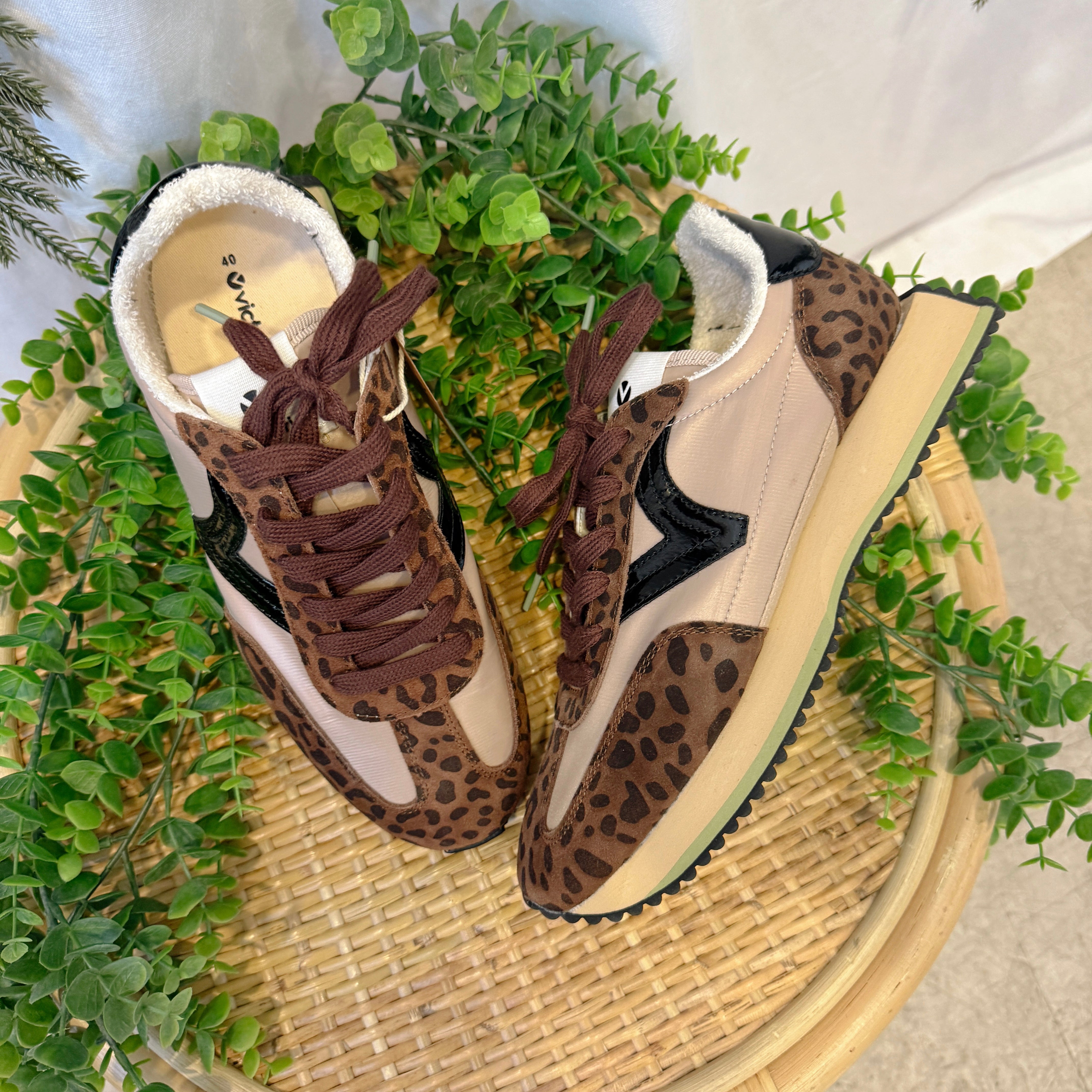 Victoria Basket Cosmos Nylon Animal Sneaker-Sneakers-victoria-The Silo Boutique, Women's Fashion Boutique Located in Warren and Grand Forks North Dakota