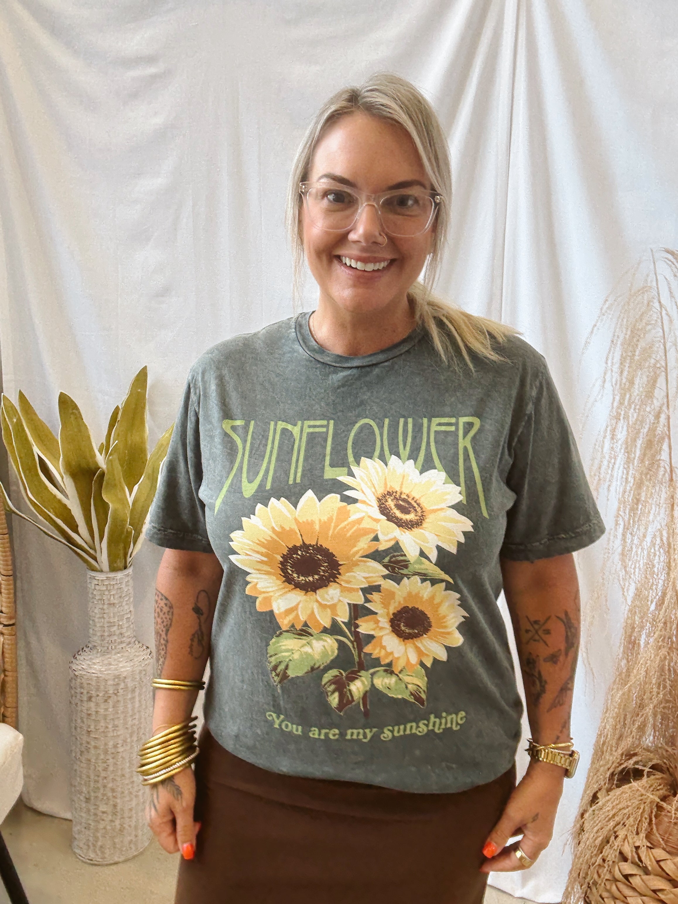 You Are My Sunshine Graphic Tee-Graphic Tees-lotus-The Silo Boutique, Women's Fashion Boutique Located in Warren and Grand Forks North Dakota
