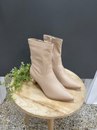 Hutton Kitten Heel Boot-Nude-Boots-Forever Link-The Silo Boutique, Women's Fashion Boutique Located in Warren and Grand Forks North Dakota
