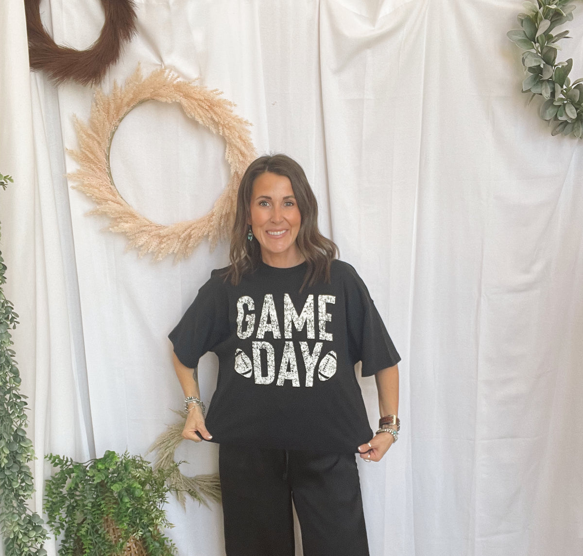 Rusie Football Game Day Tee-Graphic Tees-rustee clothing-The Silo Boutique, Women's Fashion Boutique Located in Warren and Grand Forks North Dakota