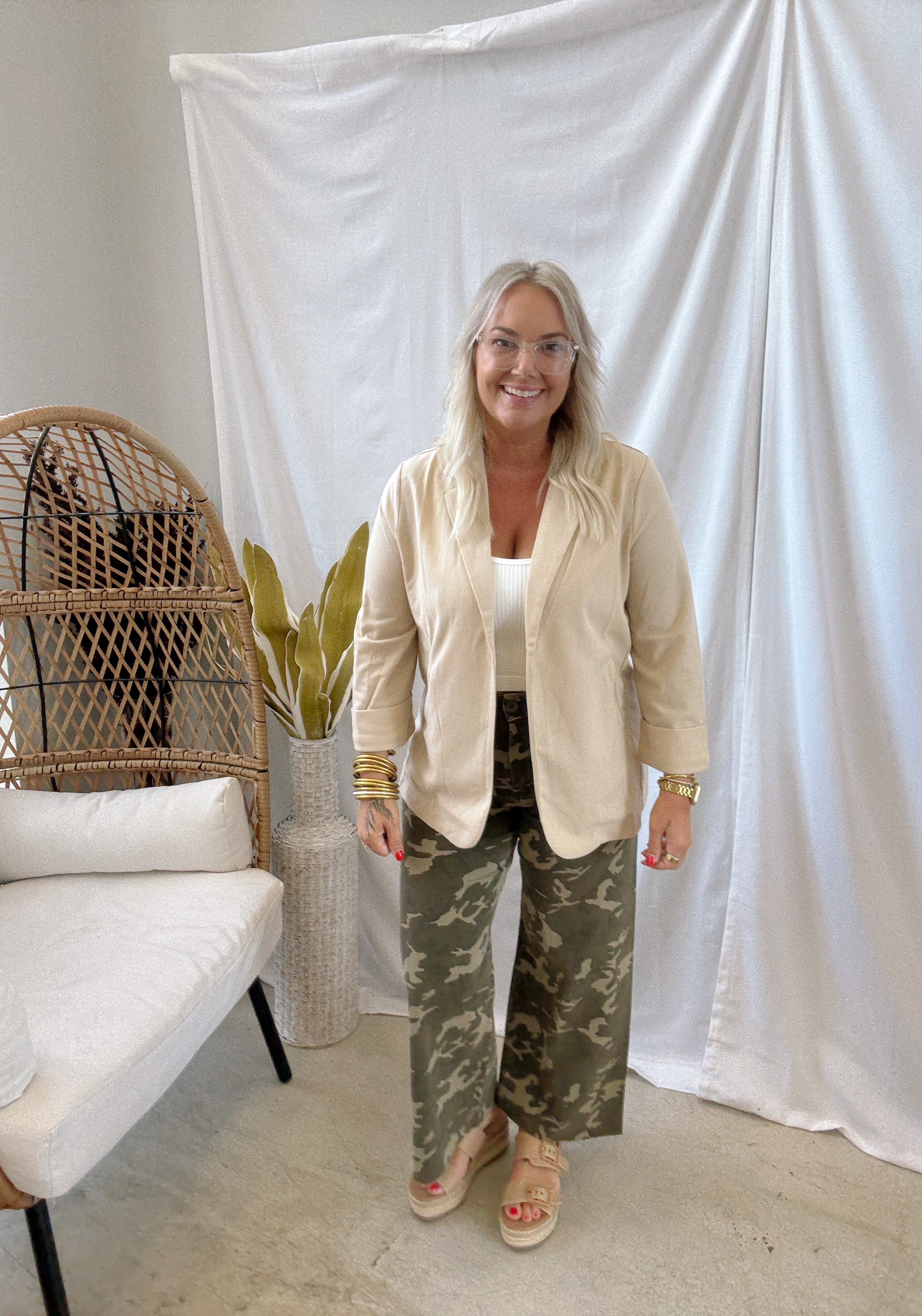 Stretch Camo Pants-Jeans-miou muse-The Silo Boutique, Women's Fashion Boutique Located in Warren and Grand Forks North Dakota