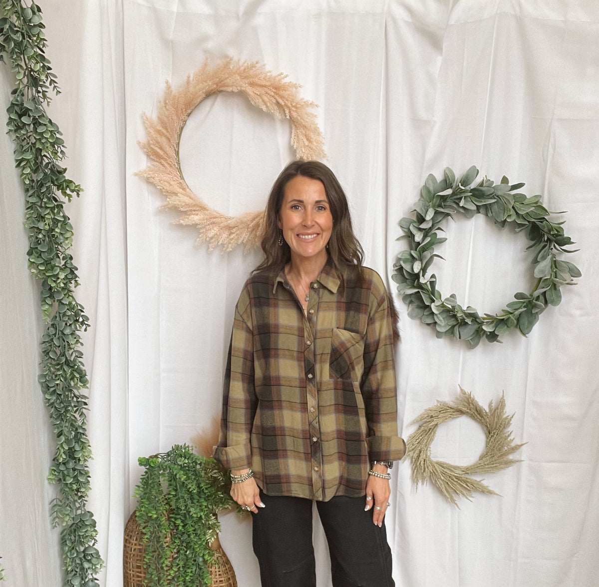 Be Cool Sunset Flannel-Cardigans-be cool-The Silo Boutique, Women's Fashion Boutique Located in Warren and Grand Forks North Dakota