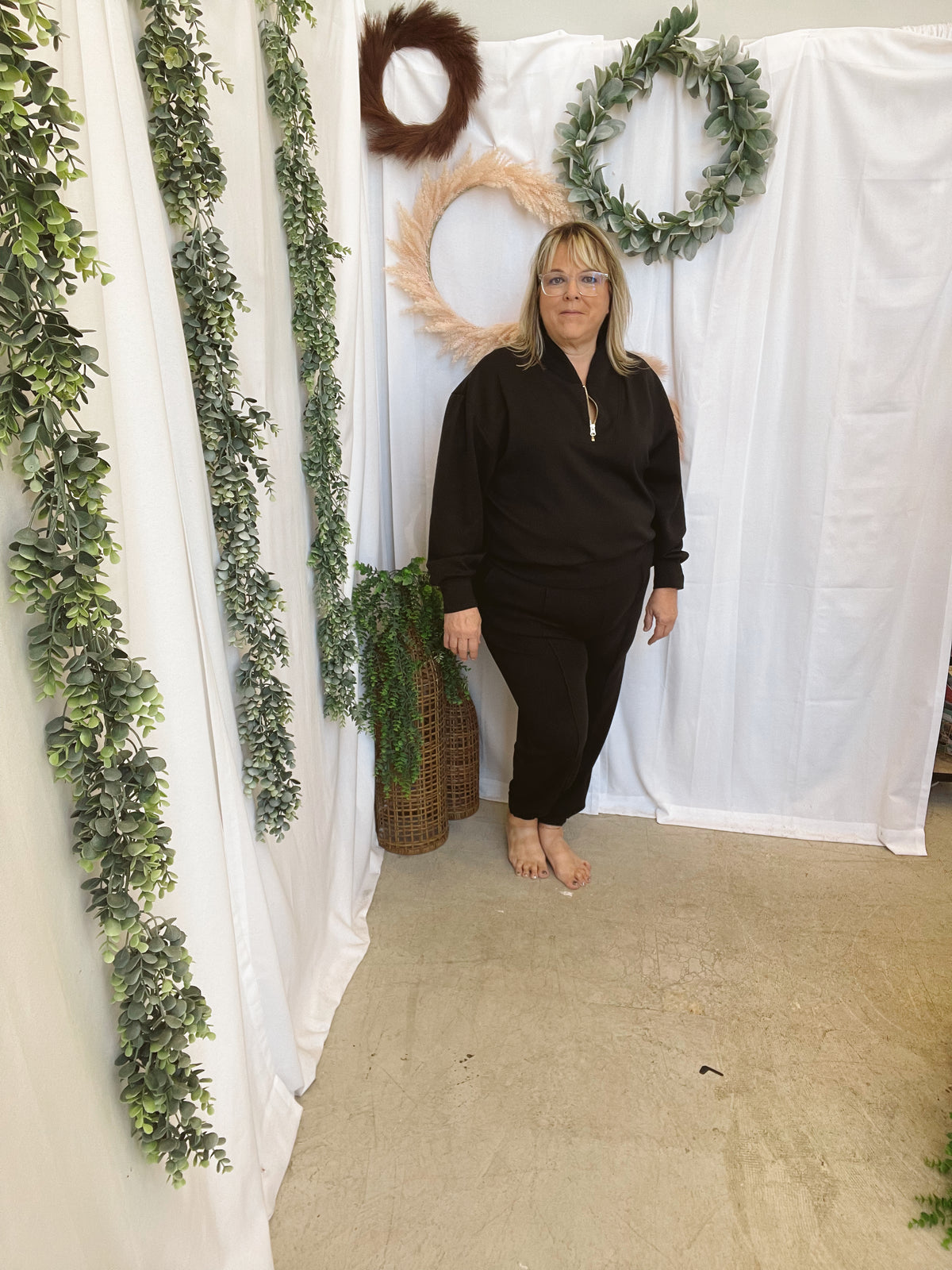 Juliet Scuba Set-Black-Outfit Sets-Zenana-The Silo Boutique, Women's Fashion Boutique Located in Warren and Grand Forks North Dakota