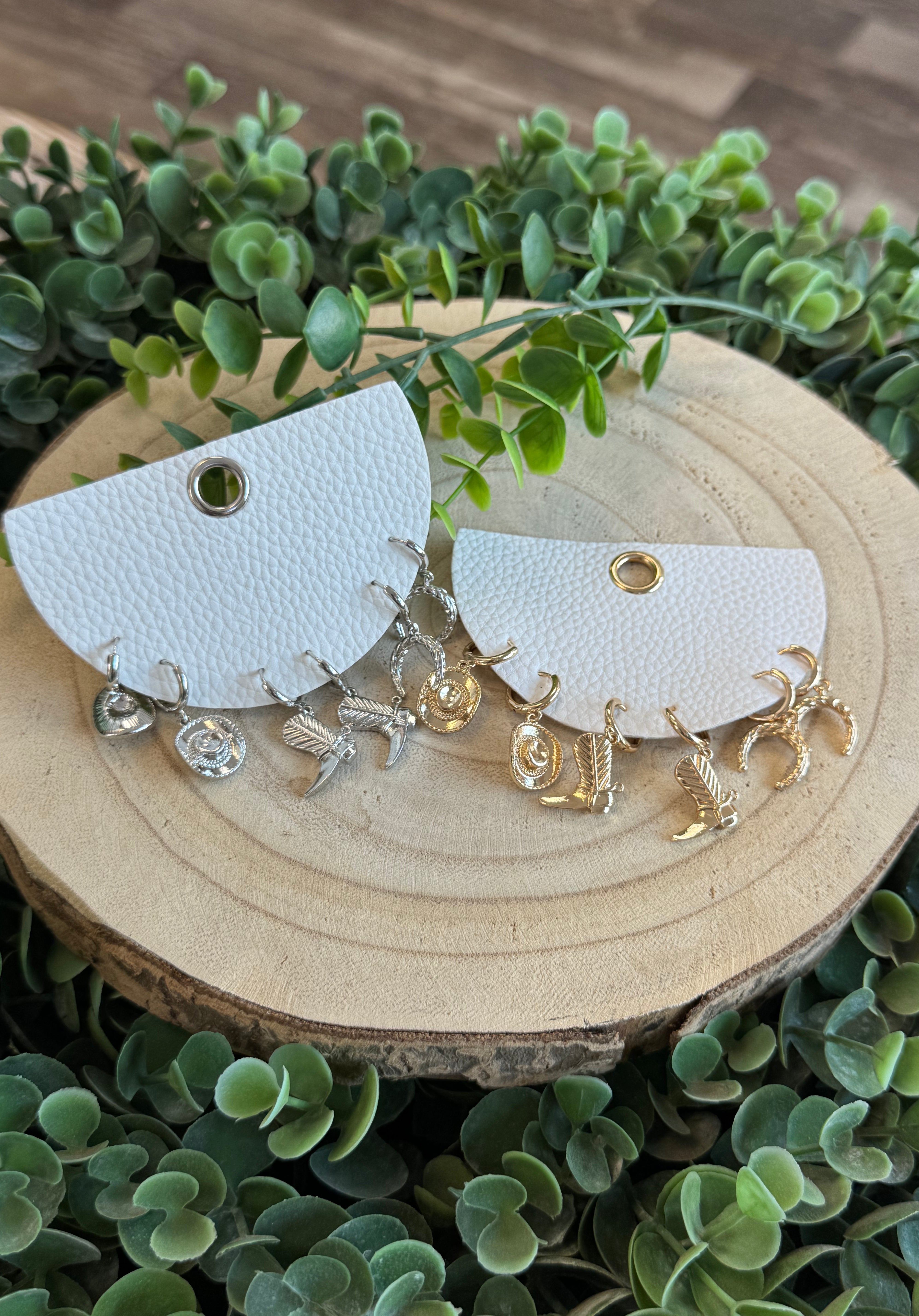 3 Pair Giddy Up Earrings-Earrings-Fame-The Silo Boutique, Women's Fashion Boutique Located in Warren and Grand Forks North Dakota