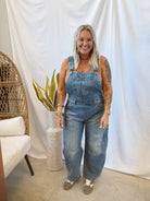 Denim Blue Barrel Overall Jeans-Jeans-listicle-The Silo Boutique, Women's Fashion Boutique Located in Warren and Grand Forks North Dakota