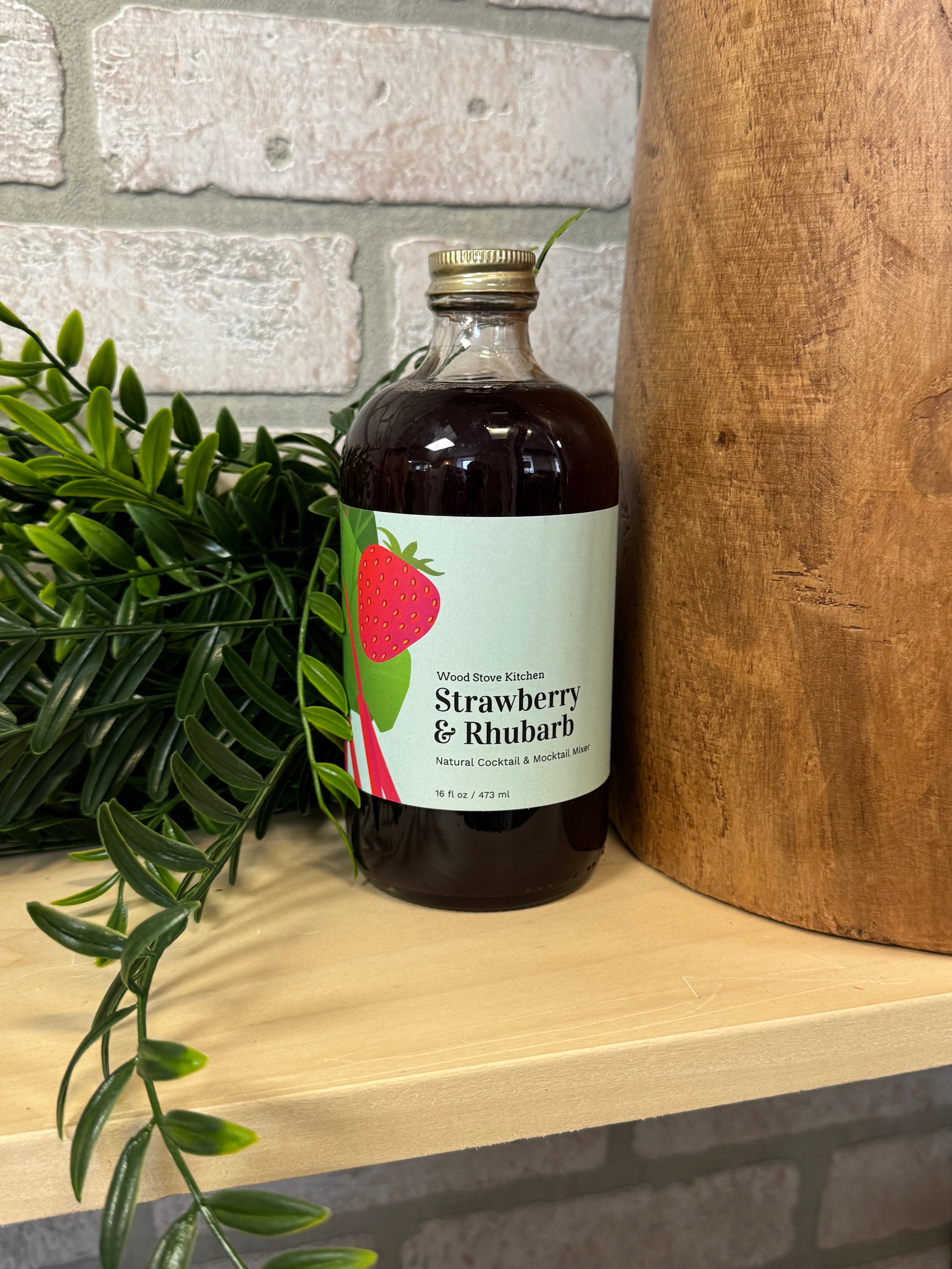 Strawberry & Rhubarb Cocktail Mixer-Drinkware-wood stove-The Silo Boutique, Women's Fashion Boutique Located in Warren and Grand Forks North Dakota