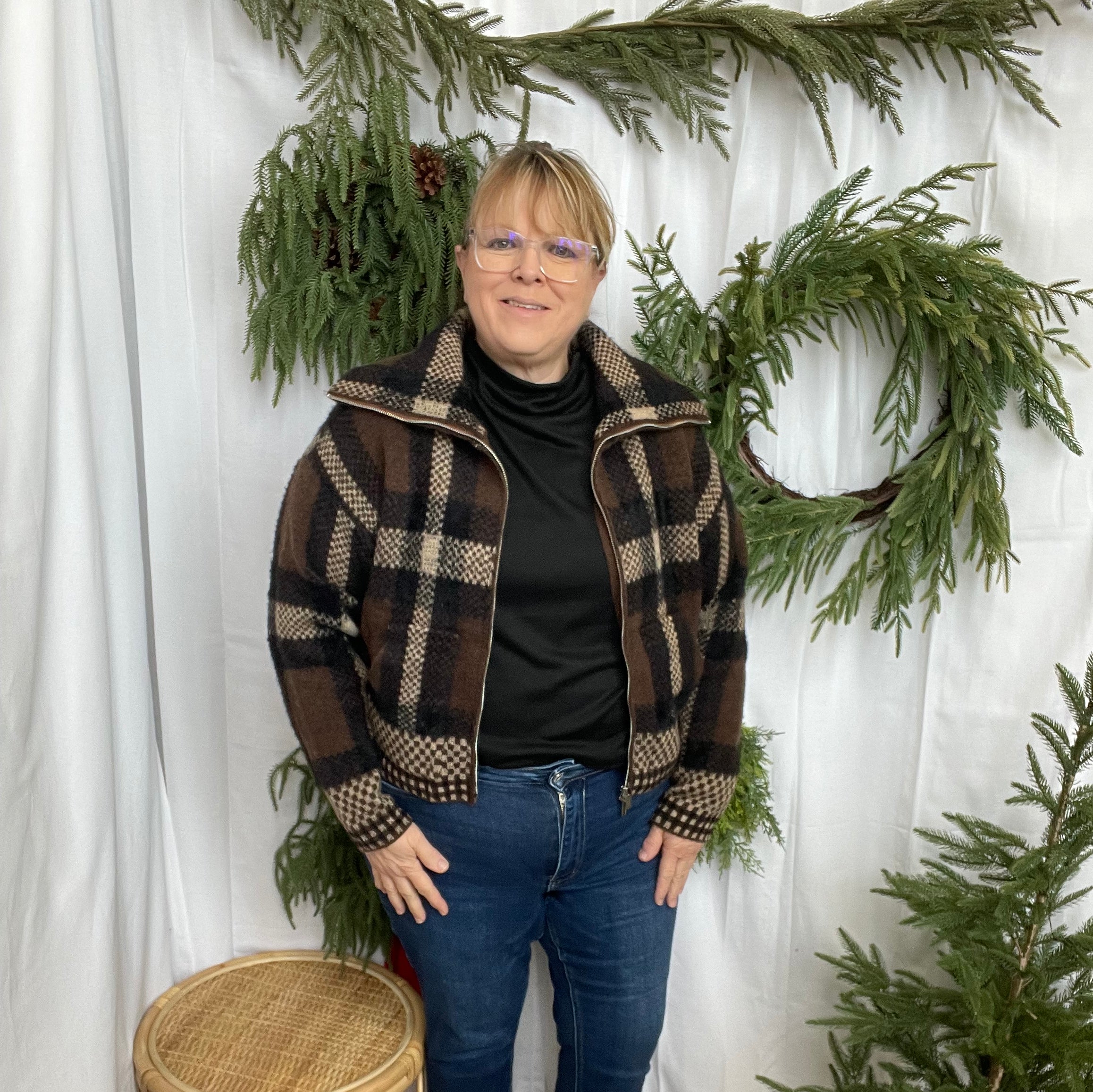 Kori Plaid Cardigan-Cardigans-blu pepper-The Silo Boutique, Women's Fashion Boutique Located in Warren and Grand Forks North Dakota