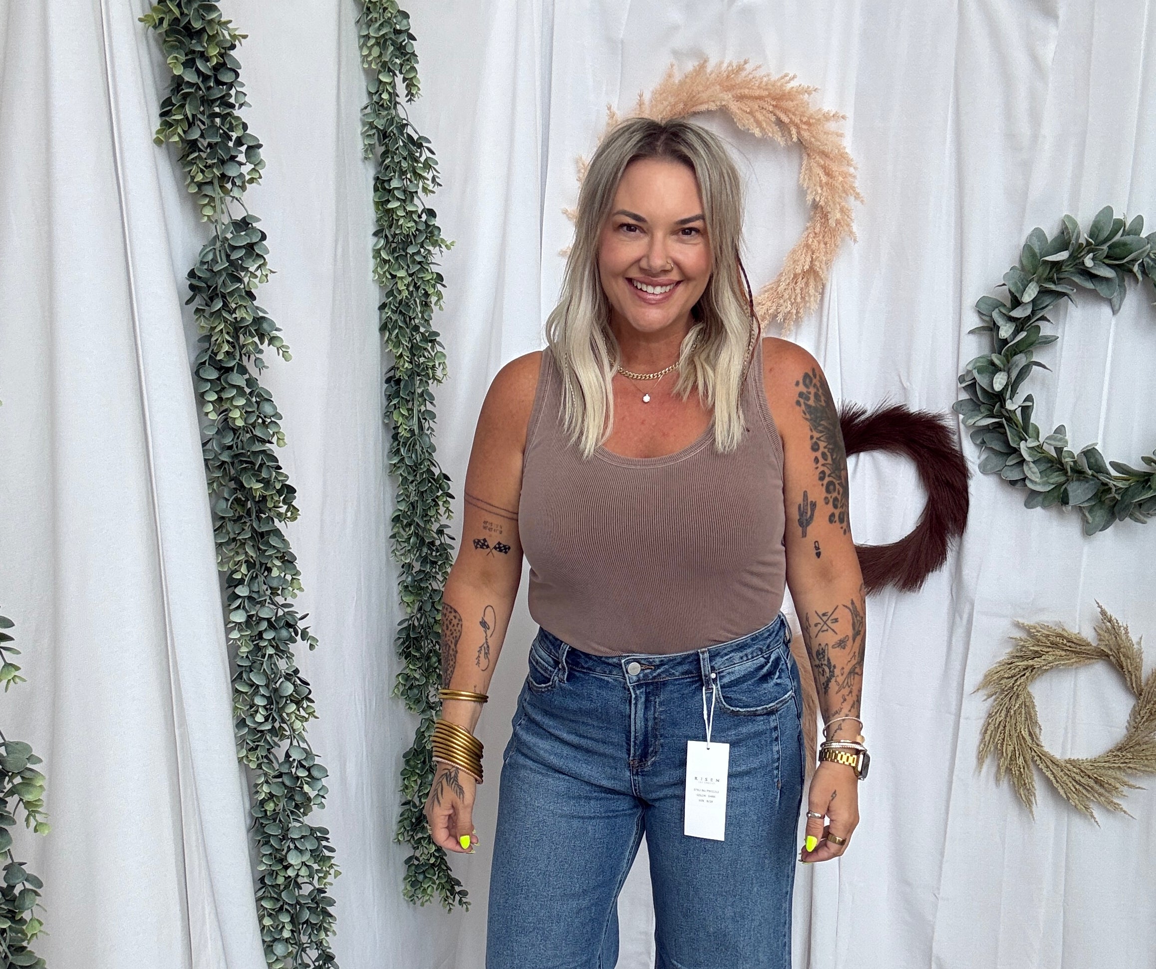 Risen Slouchy Wide Leg Jeans-Final Sale-Jeans-risen-The Silo Boutique, Women's Fashion Boutique Located in Warren and Grand Forks North Dakota