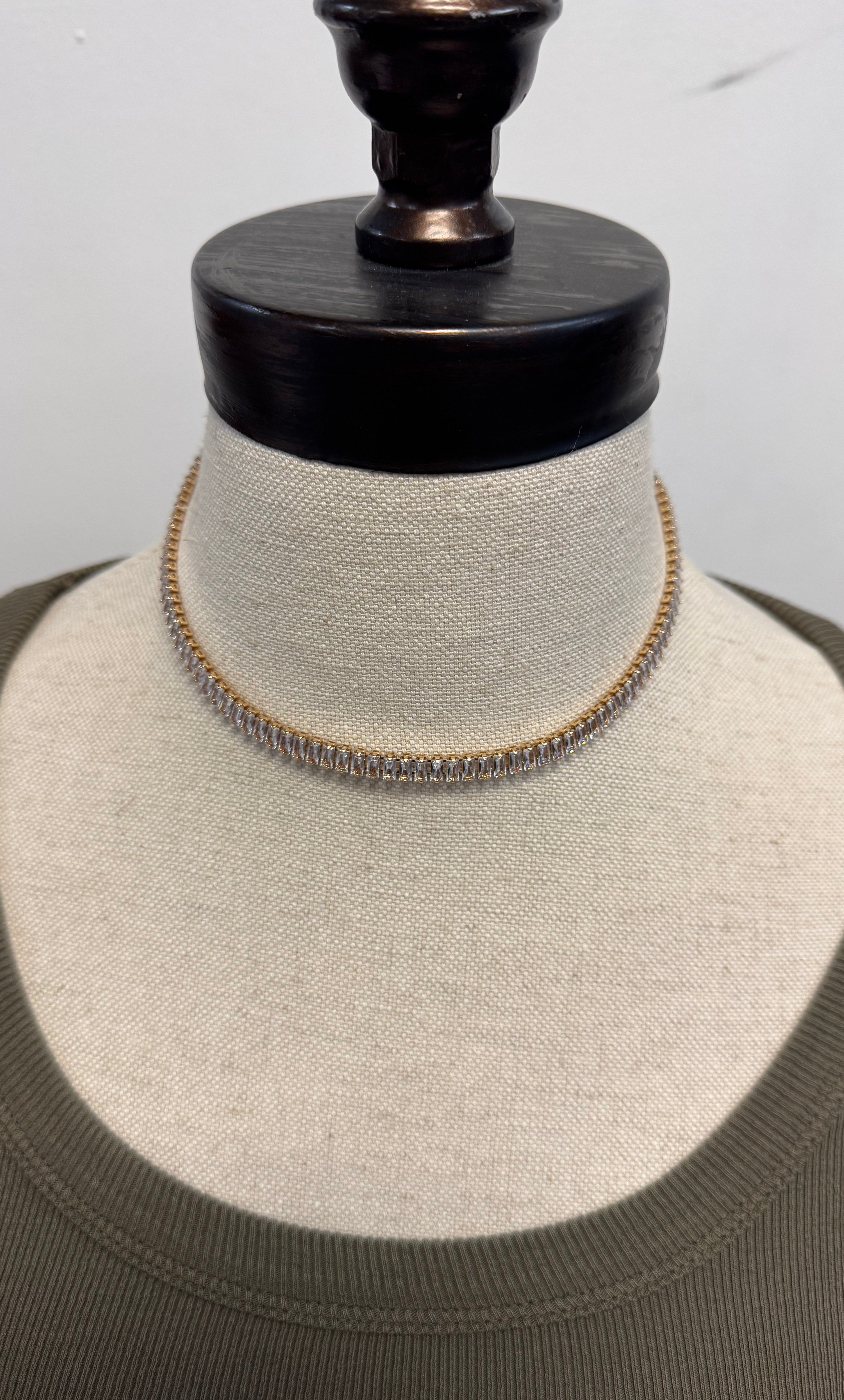 Joy Emerald Tennis Necklace-Necklaces-joy susan-The Silo Boutique, Women's Fashion Boutique Located in Warren and Grand Forks North Dakota