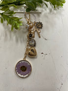 Dried Flower Bow Heart Charm-Keychains-joss-The Silo Boutique, Women's Fashion Boutique Located in Warren and Grand Forks North Dakota