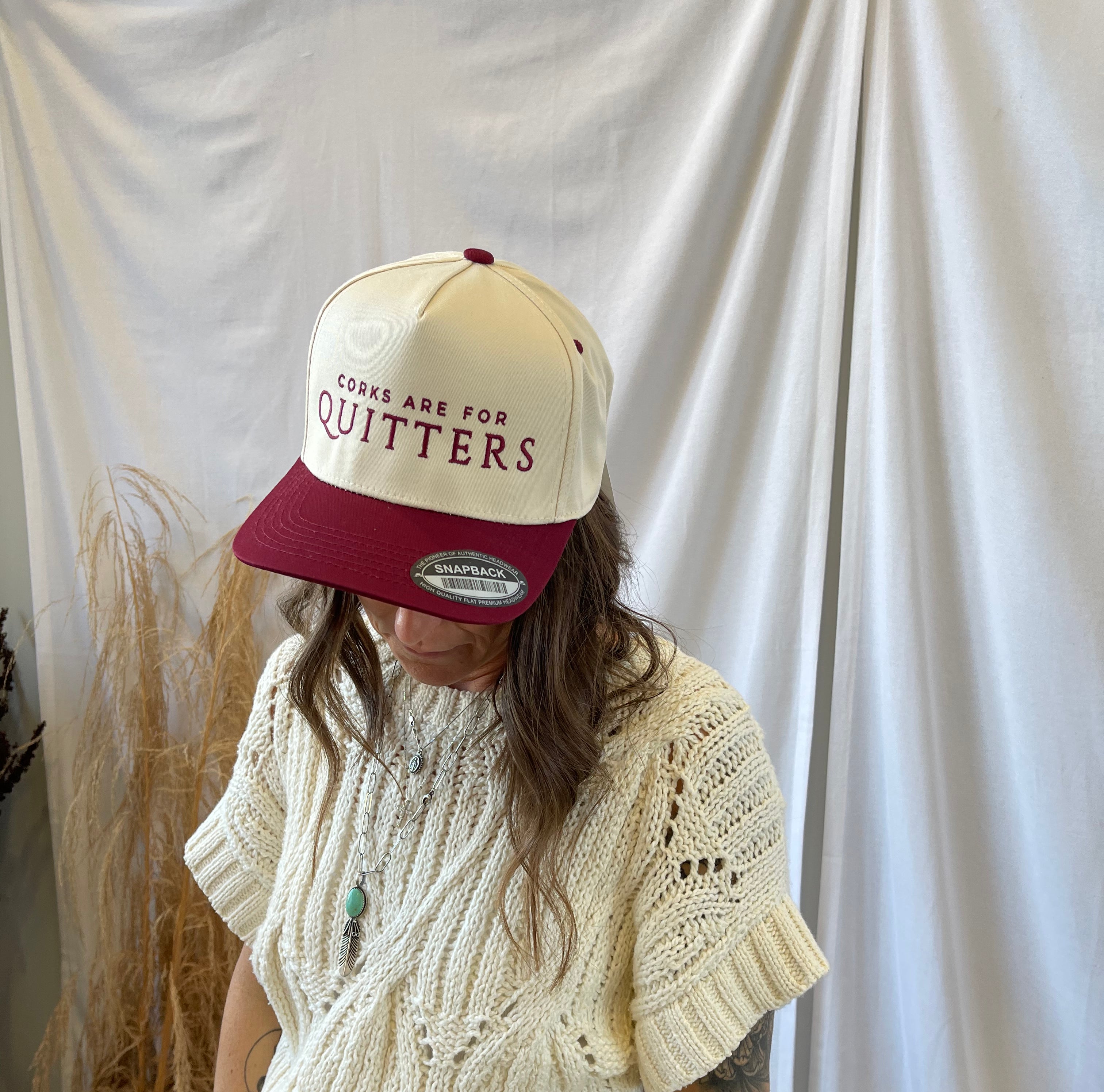 Corks Are For Quitters Hat-Hats-Summer Tees-The Silo Boutique, Women's Fashion Boutique Located in Warren and Grand Forks North Dakota