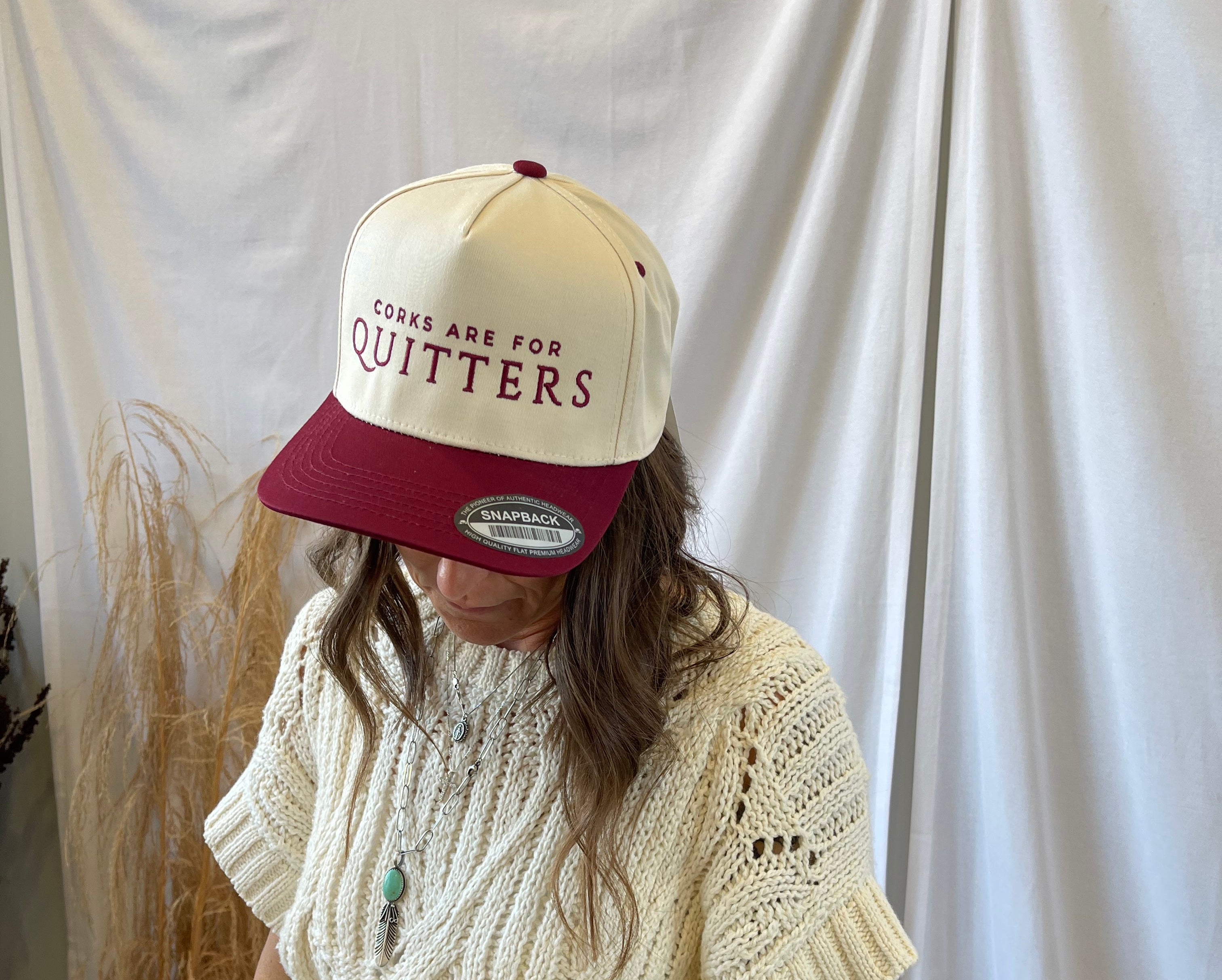 Corks Are For Quitters Hat-Hats-Summer Tees-The Silo Boutique, Women's Fashion Boutique Located in Warren and Grand Forks North Dakota