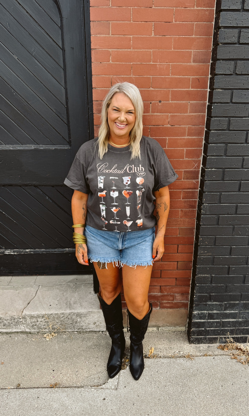 Girl Dangerous Cocktail Club Tee-Graphic Tees-girl dangerous-The Silo Boutique, Women's Fashion Boutique Located in Warren and Grand Forks North Dakota